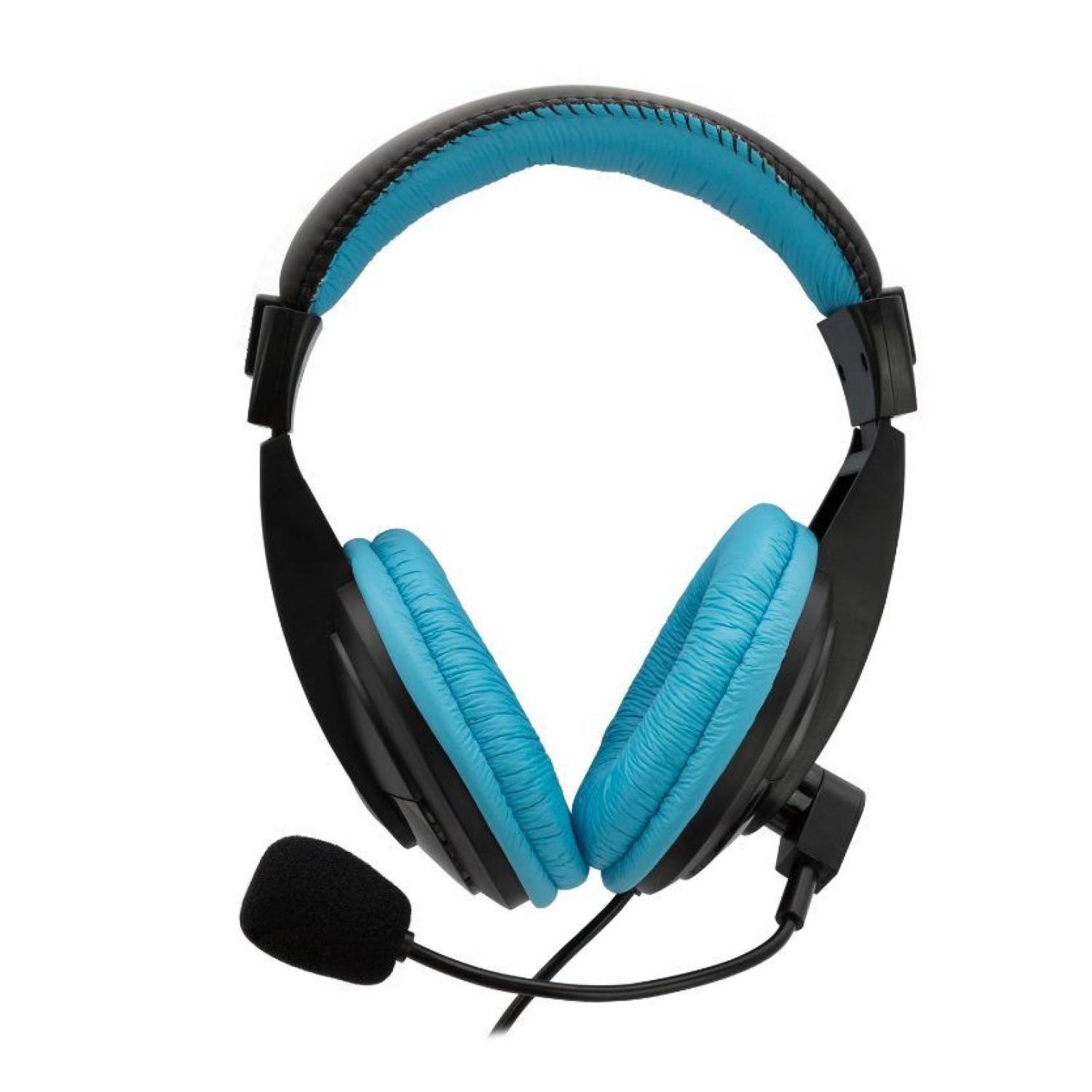 Audifono Gamer Jack 3.5 Negro Azul Loud Monster Games-2