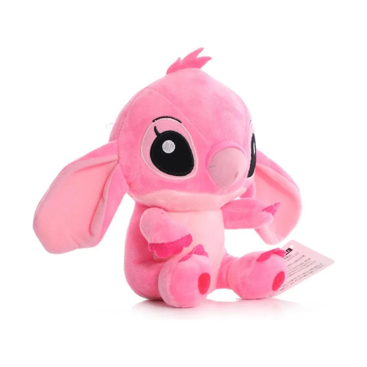 Juguete Peluche Angel 15cm De Stitch Rosado Infantil-1