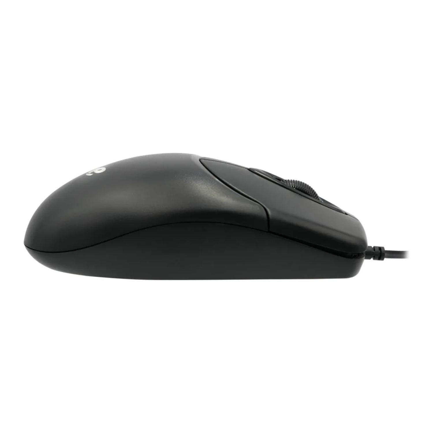 Mouse Alambrico USB 3 Botones Negro M117-2