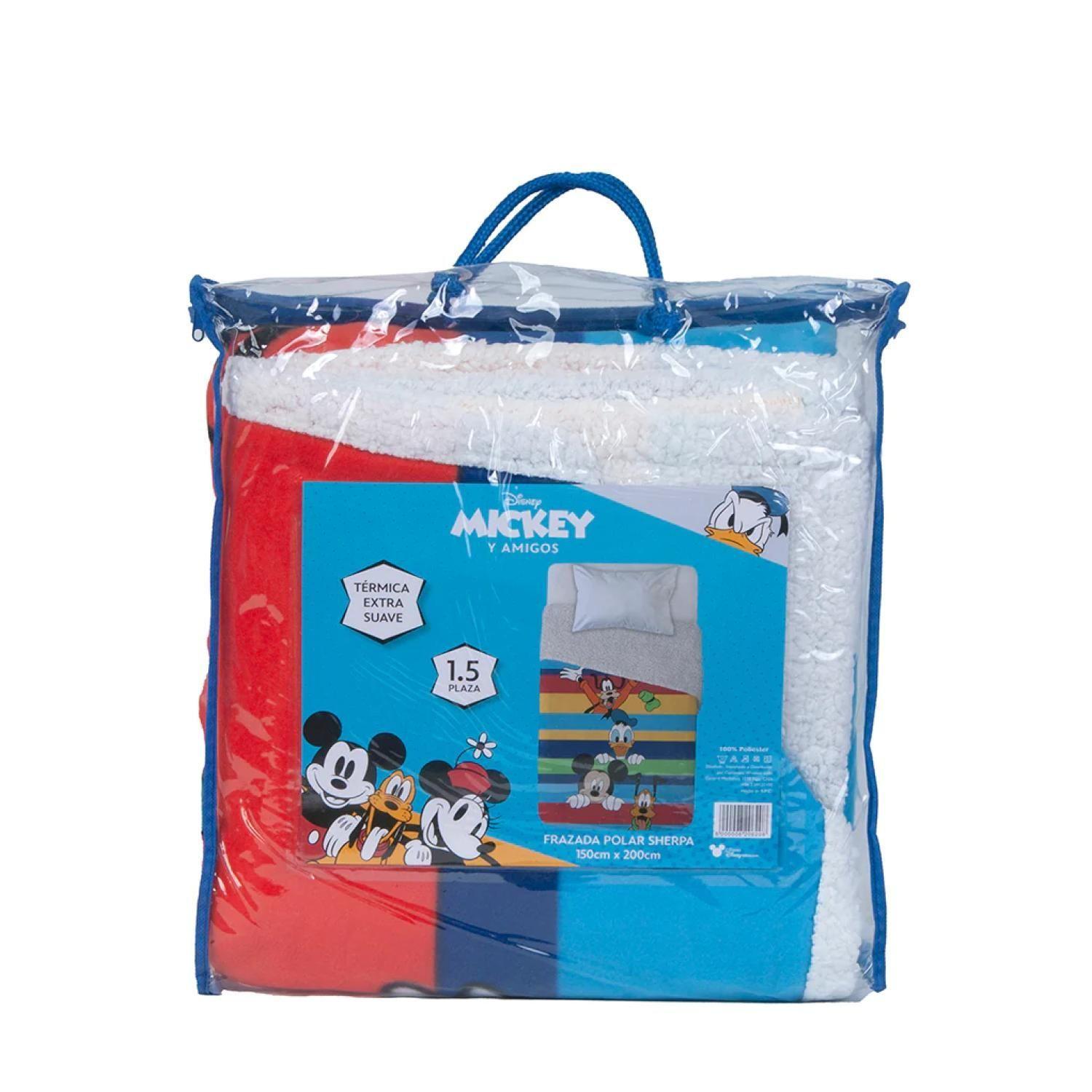 Frazada De Polar 150x200cm Infantil Mickey Amigos Mashini-0