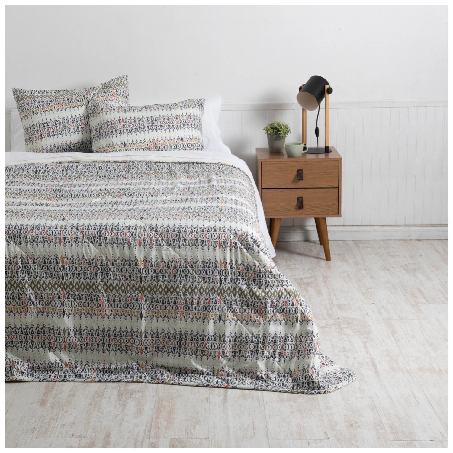 Plumon 2 Plazas 220X240cm Microfibra Palma Estampado Mashini-3