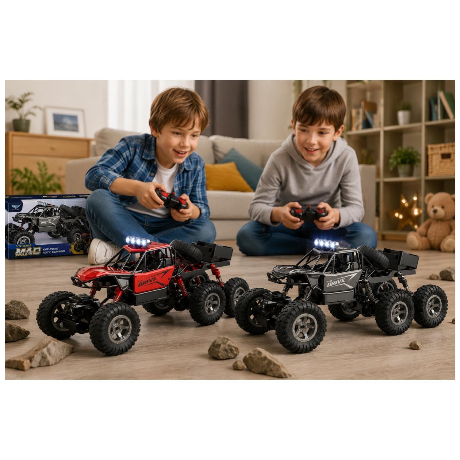 Juguete Auto A Control Remoto 6x6 1 12 Luces LED Infantil-2