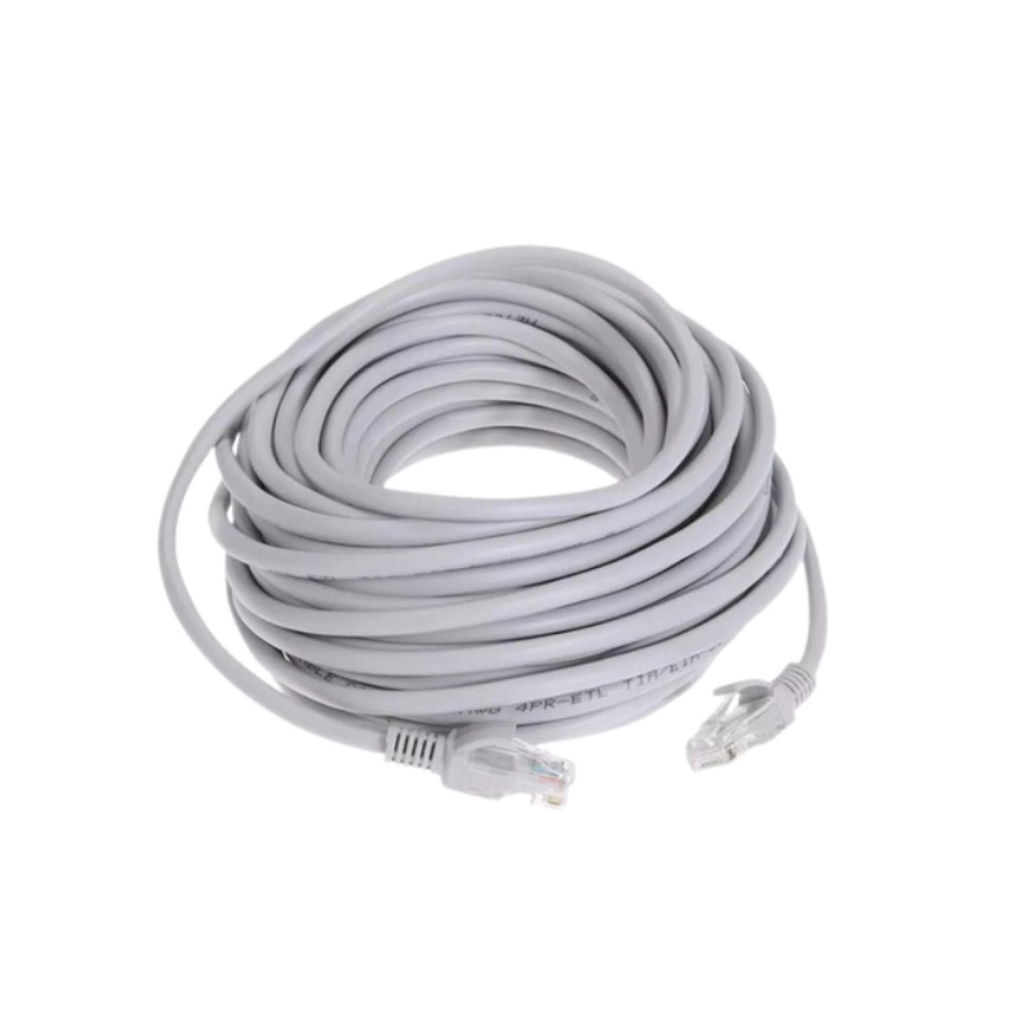 Cable De RED UTP 6E 15 Metros Blanco-0