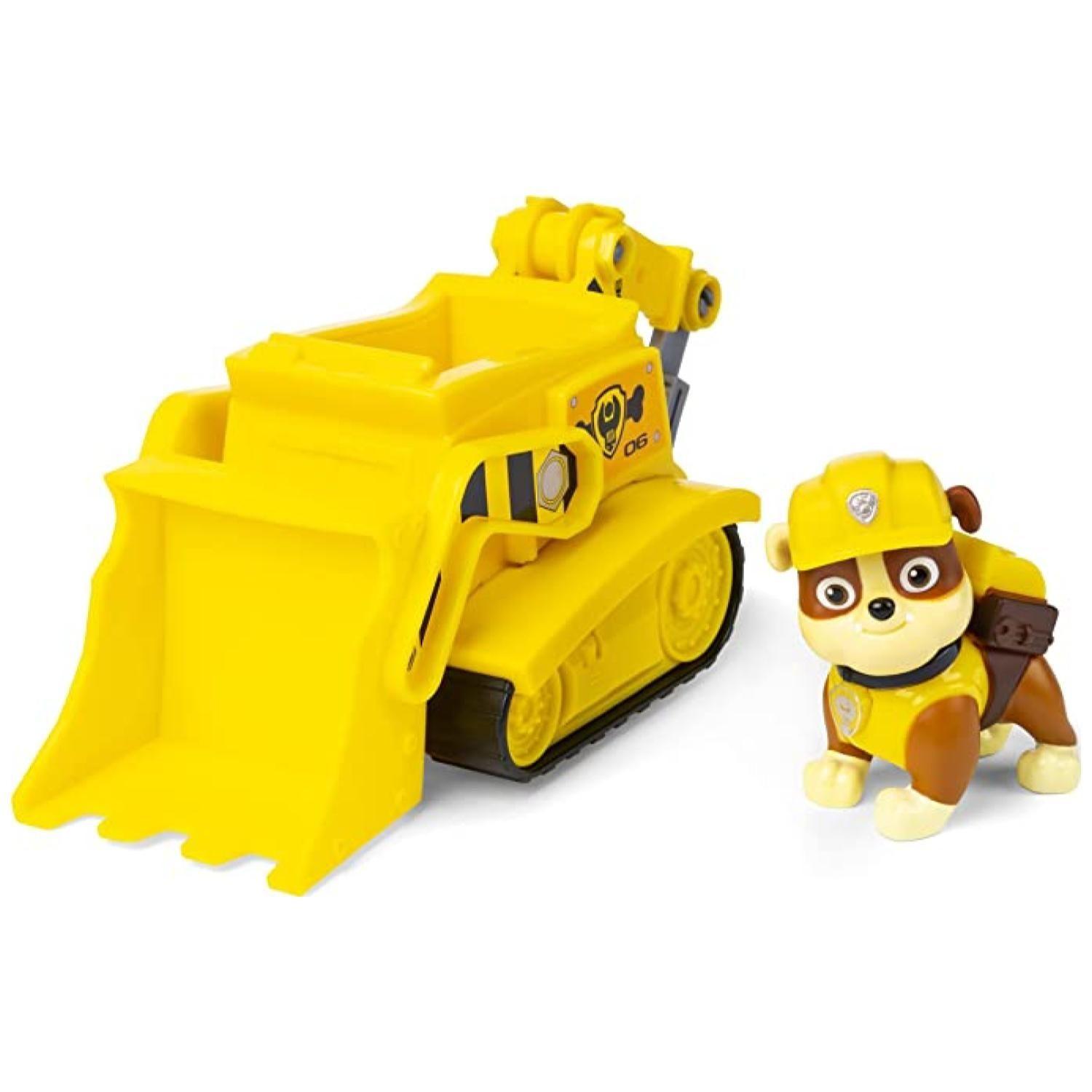 Juguete Rubble Bulldozer Amarillo Friccion Paw Patrol-3