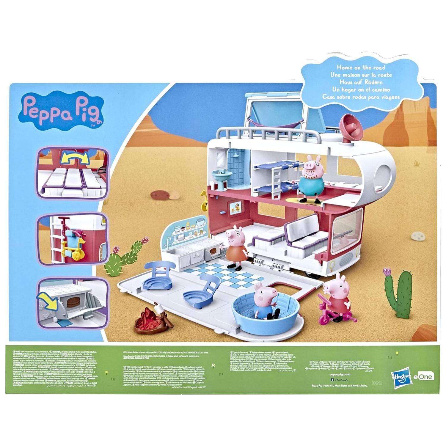 Juguete Casa Rodante De Peppa Pig Con Accesorios Rojo-5