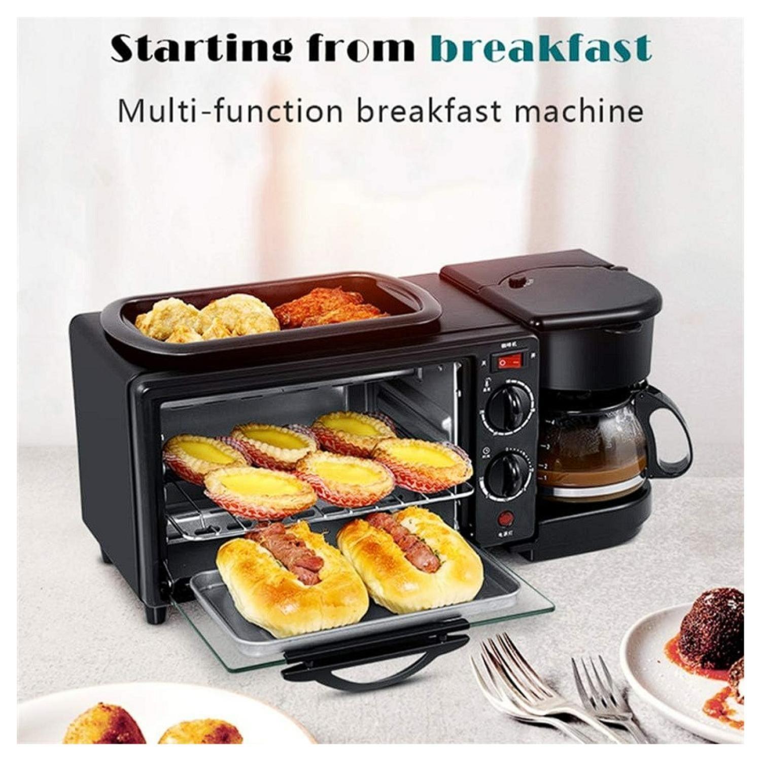 Horno Electrico 3 En 1 Sarten Grill Cafetera 1050W R5308-2