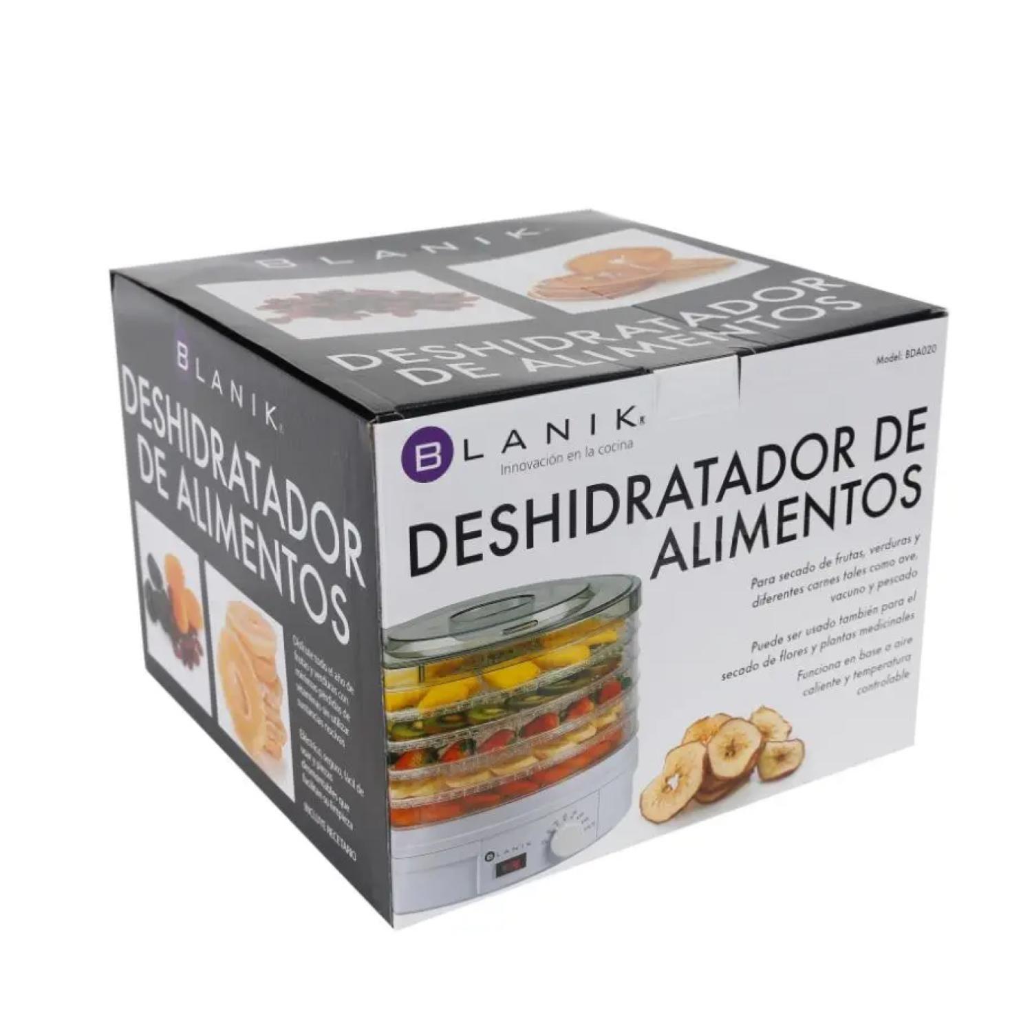 Deshidratador de Alimentos 5 bandejas 250W Blanco Blanik-4