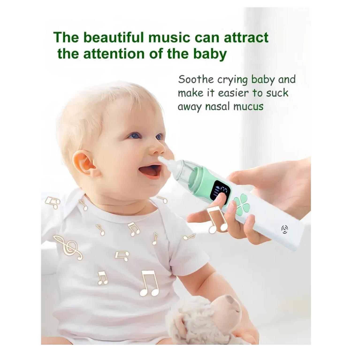 Aspirador Nasal Saca Mocos Para Bebes Electrico Azul Infantil-2