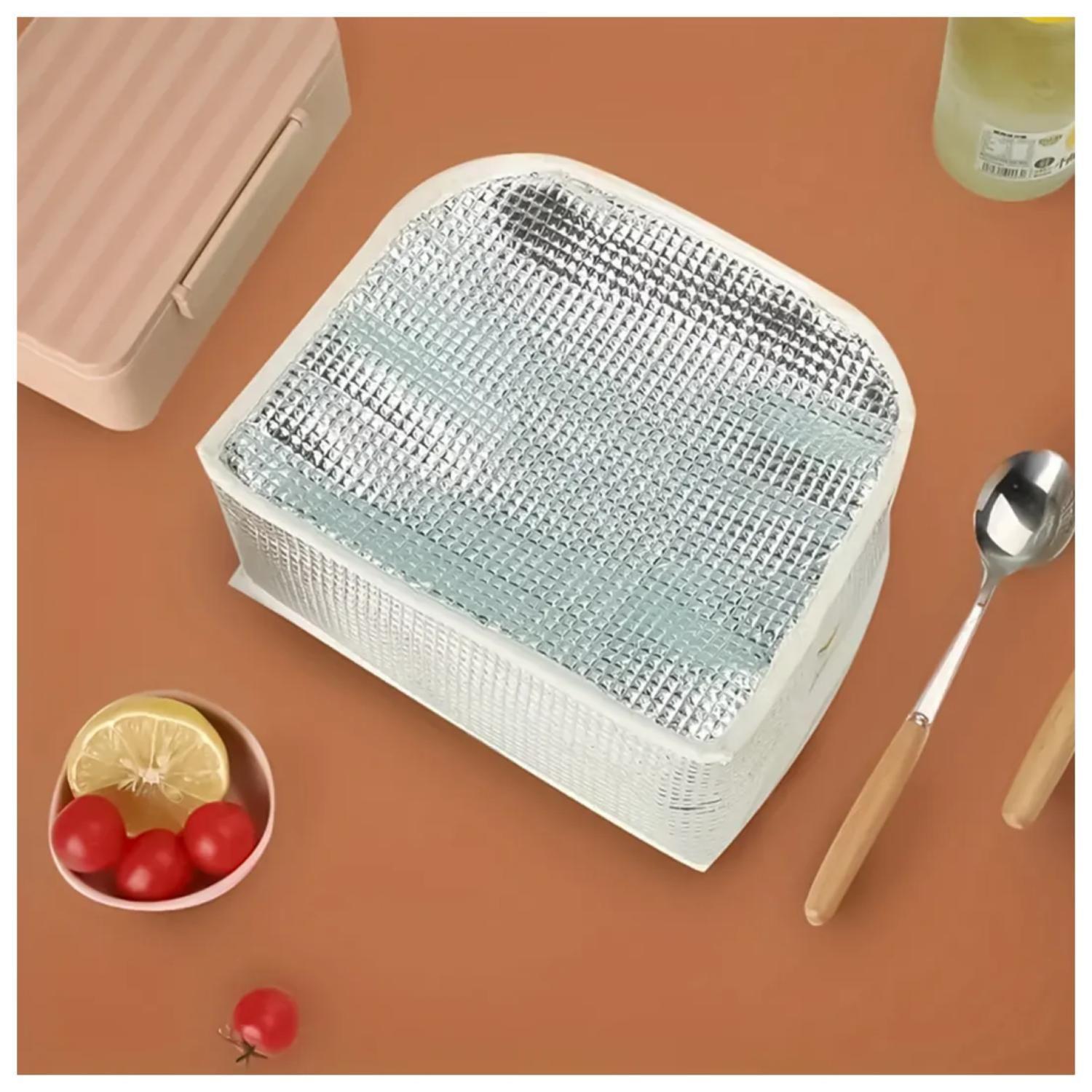 Lonchera Bolsa Termica 23x10x29cm Conejo Rosa Blanco Kawaii-3