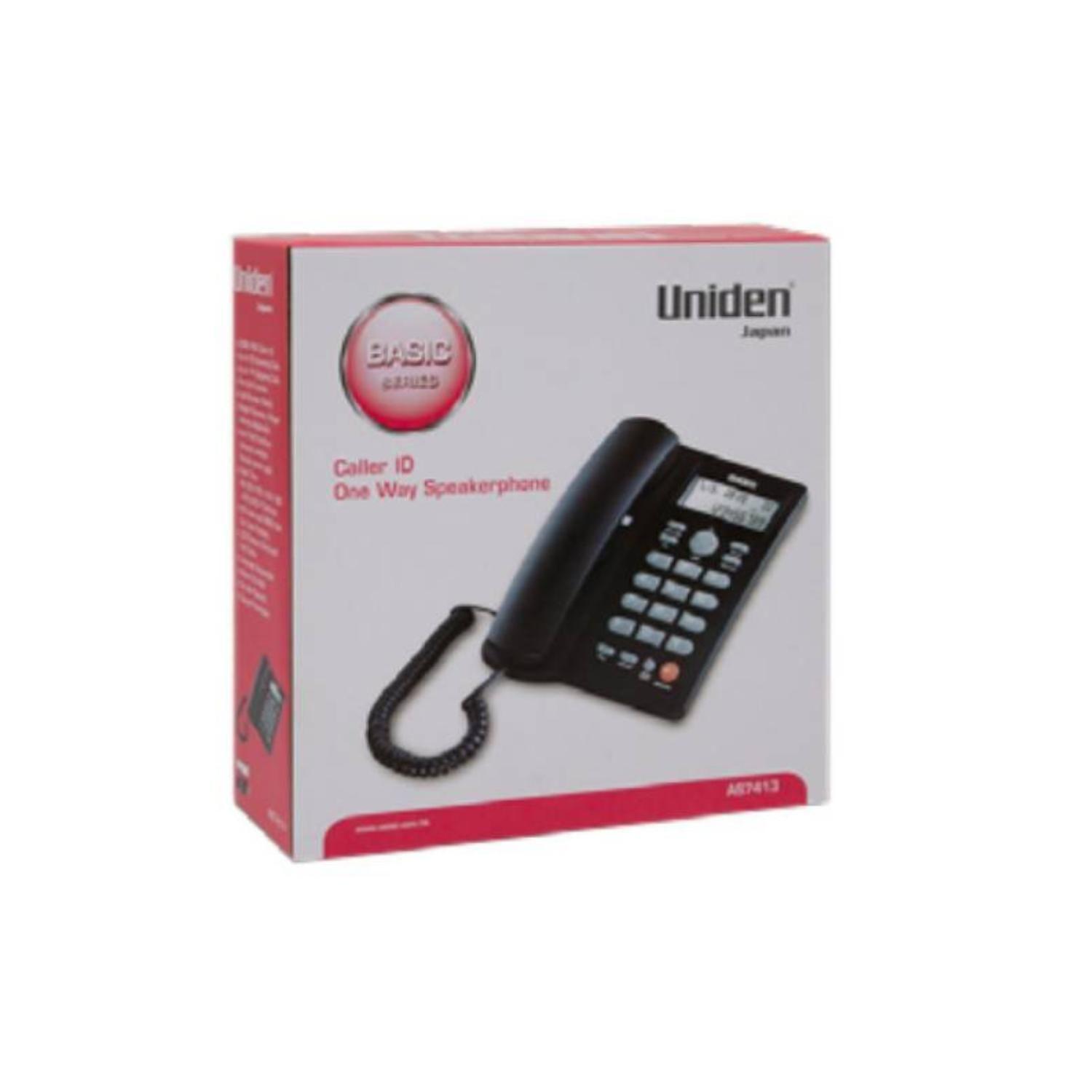 Telefono Sobremesa Manos Libres C/ID Alta Voz Negro Uniden-2