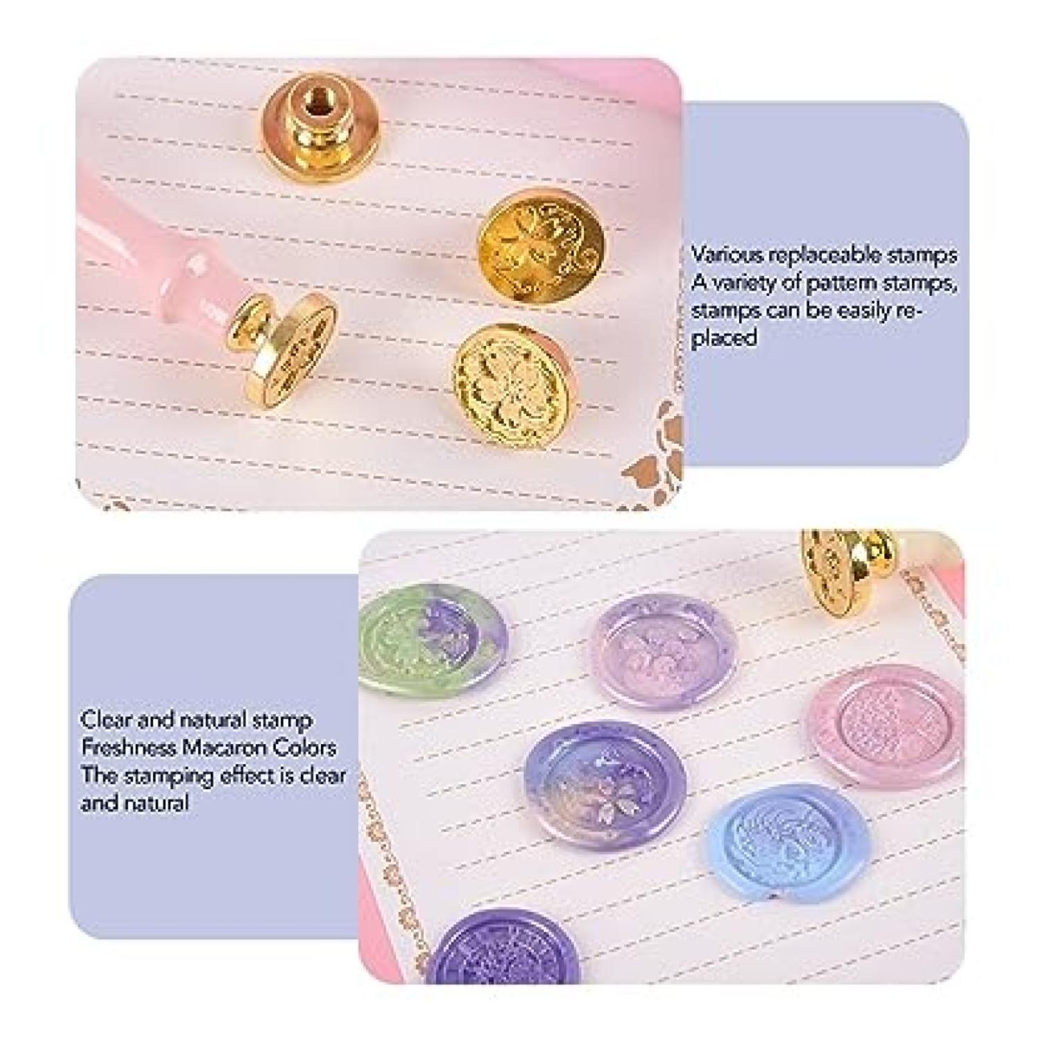 Kit Sellos De Cera 11 Piezas Conejito Rosado-2