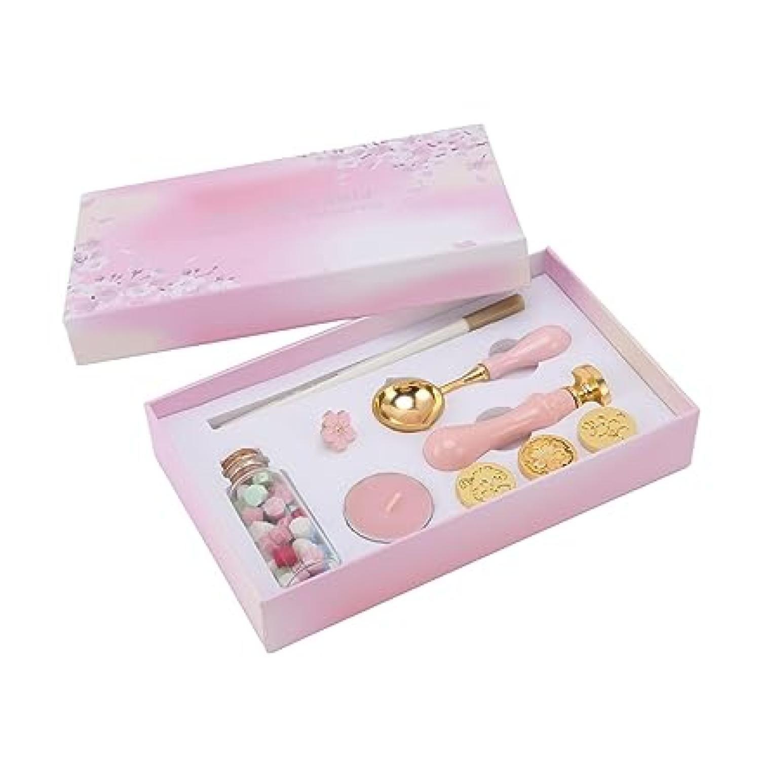 Kit Sellos De Cera 11 Piezas Conejito Rosado-4