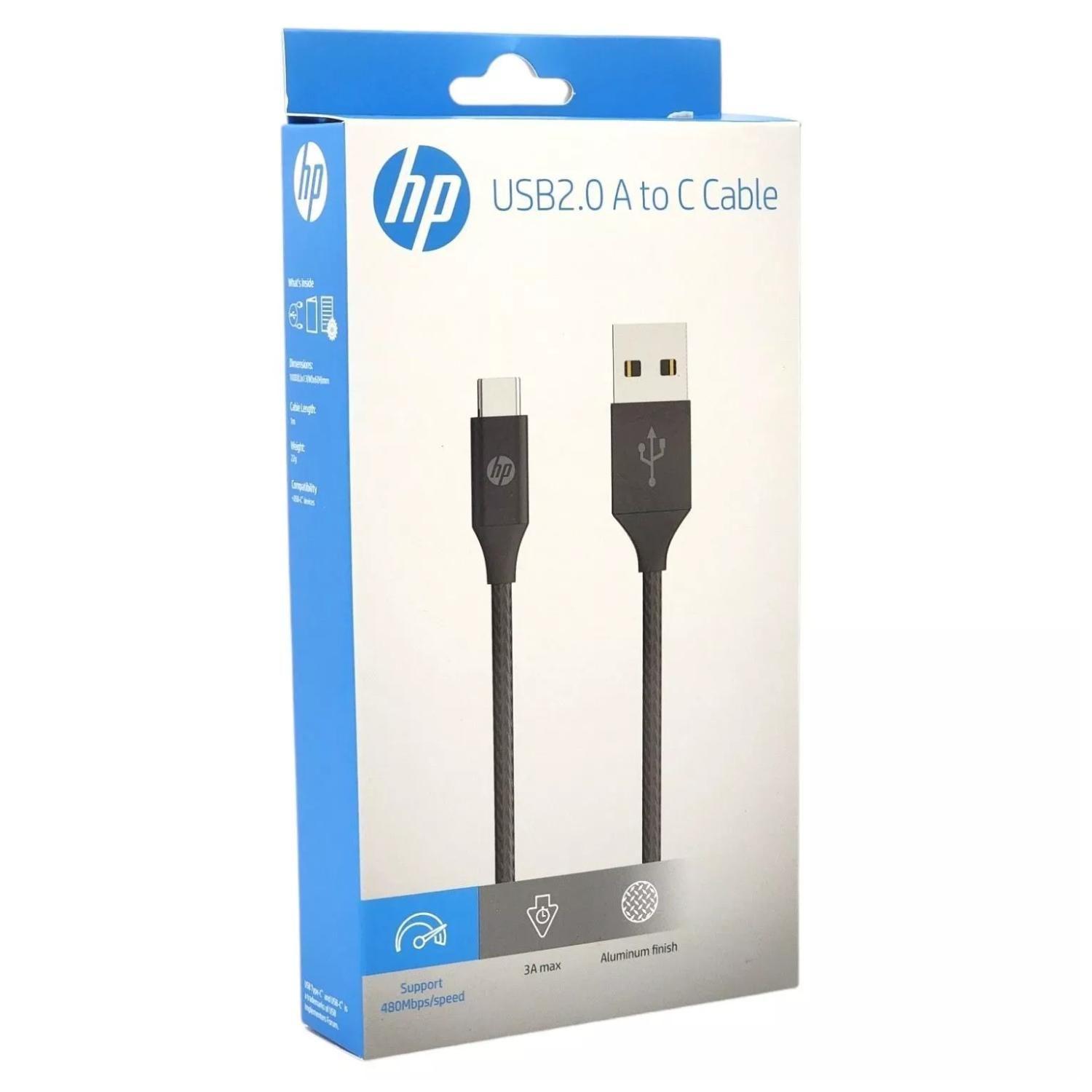 Cable De Carga USB A USB C 1mt Negro DHC-TC102-2