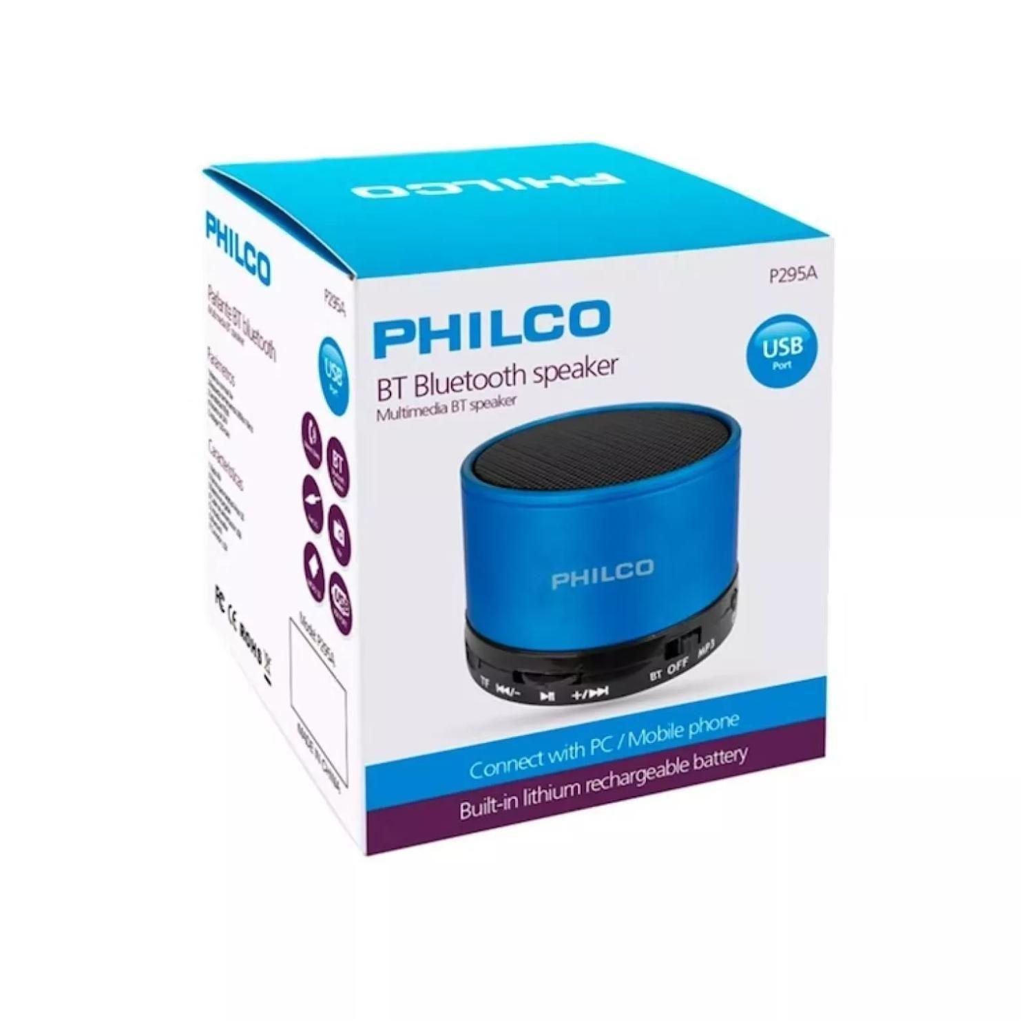 Parlante Portatil Bluetooth 3W RMS P295 Azul Philco-2