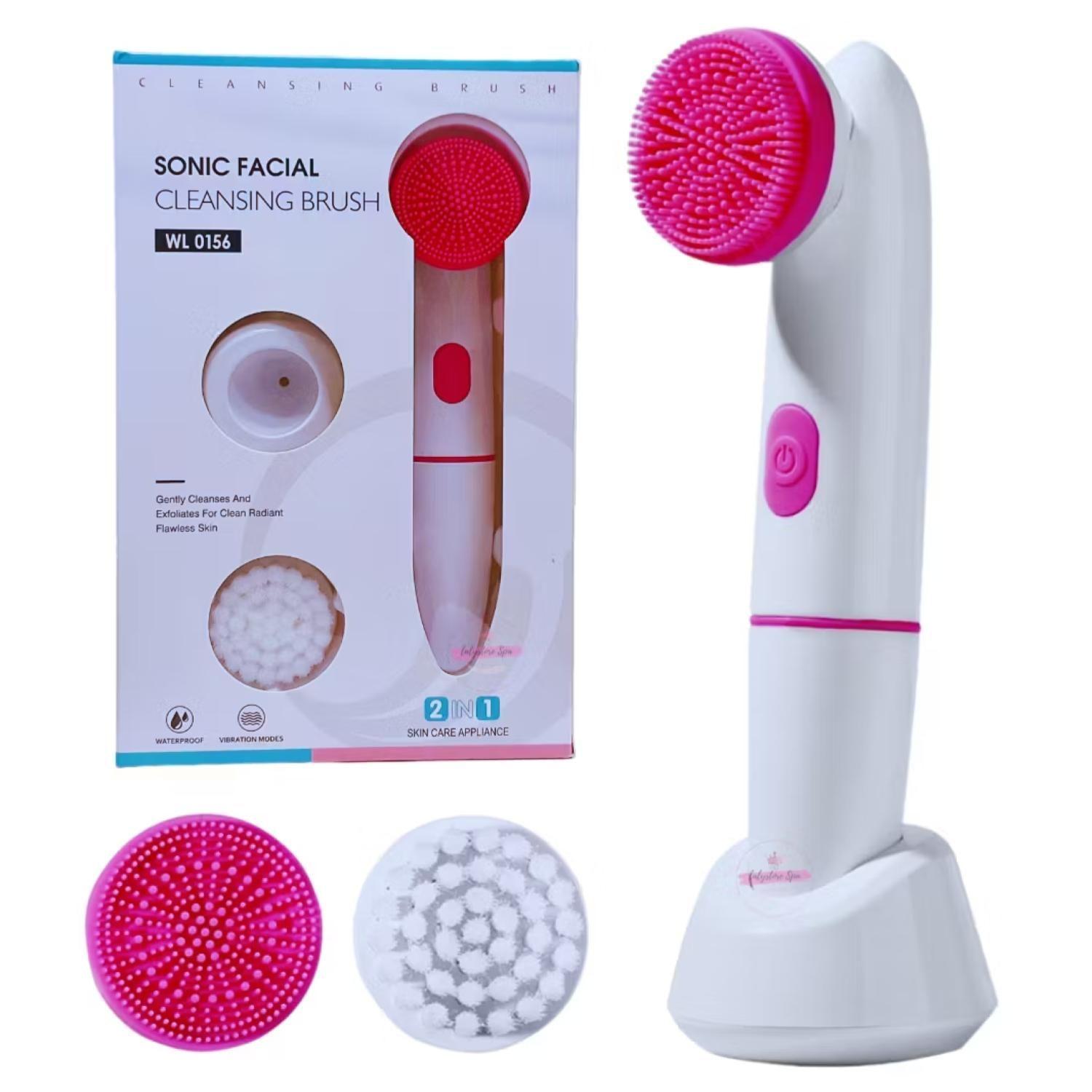 Cepillo De Limpieza Facial Sonic 2 En 1 Blanco WL0156-3