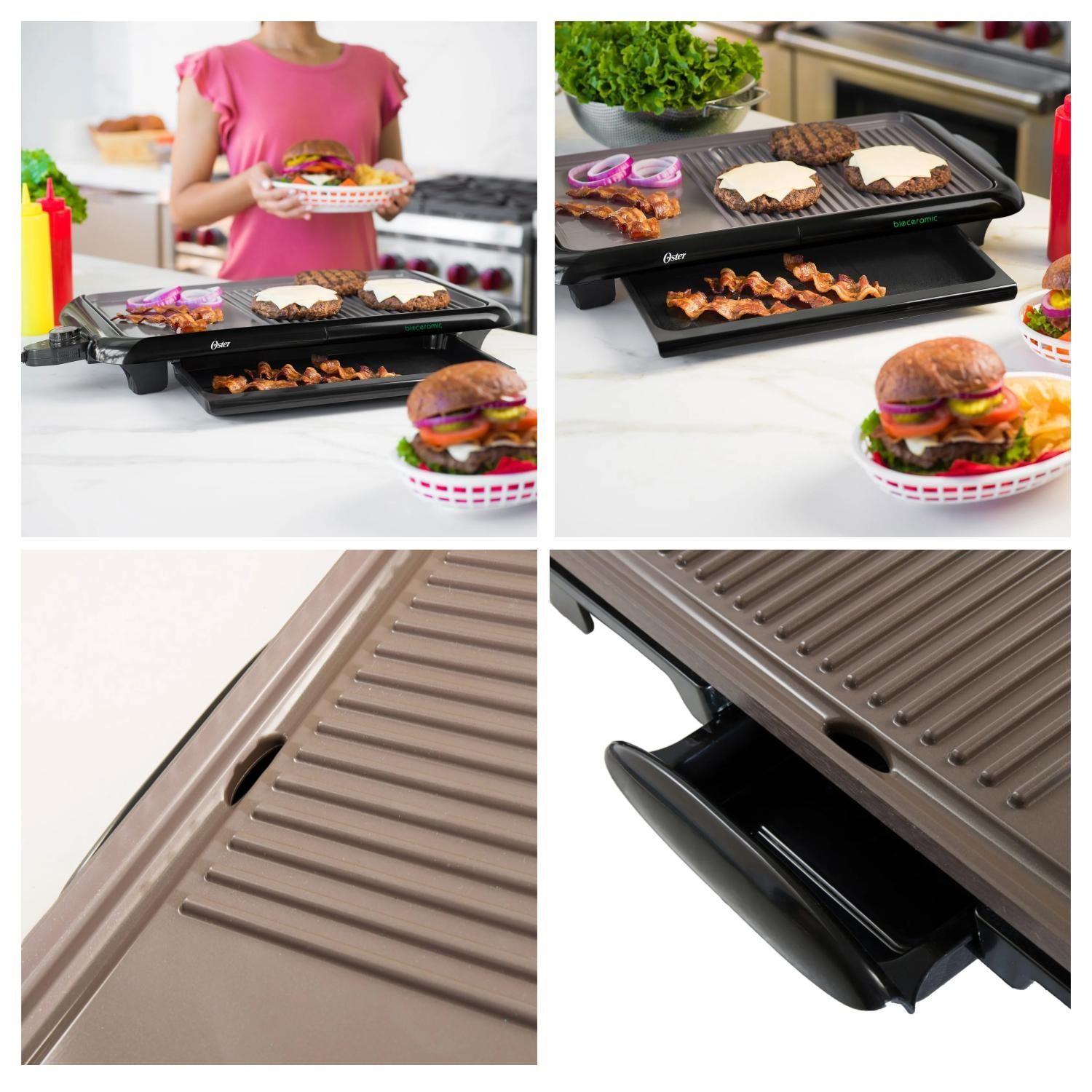 Parrilla Electrica Plancha Bioceramic 1450W CKSTGR5085 Oster-2
