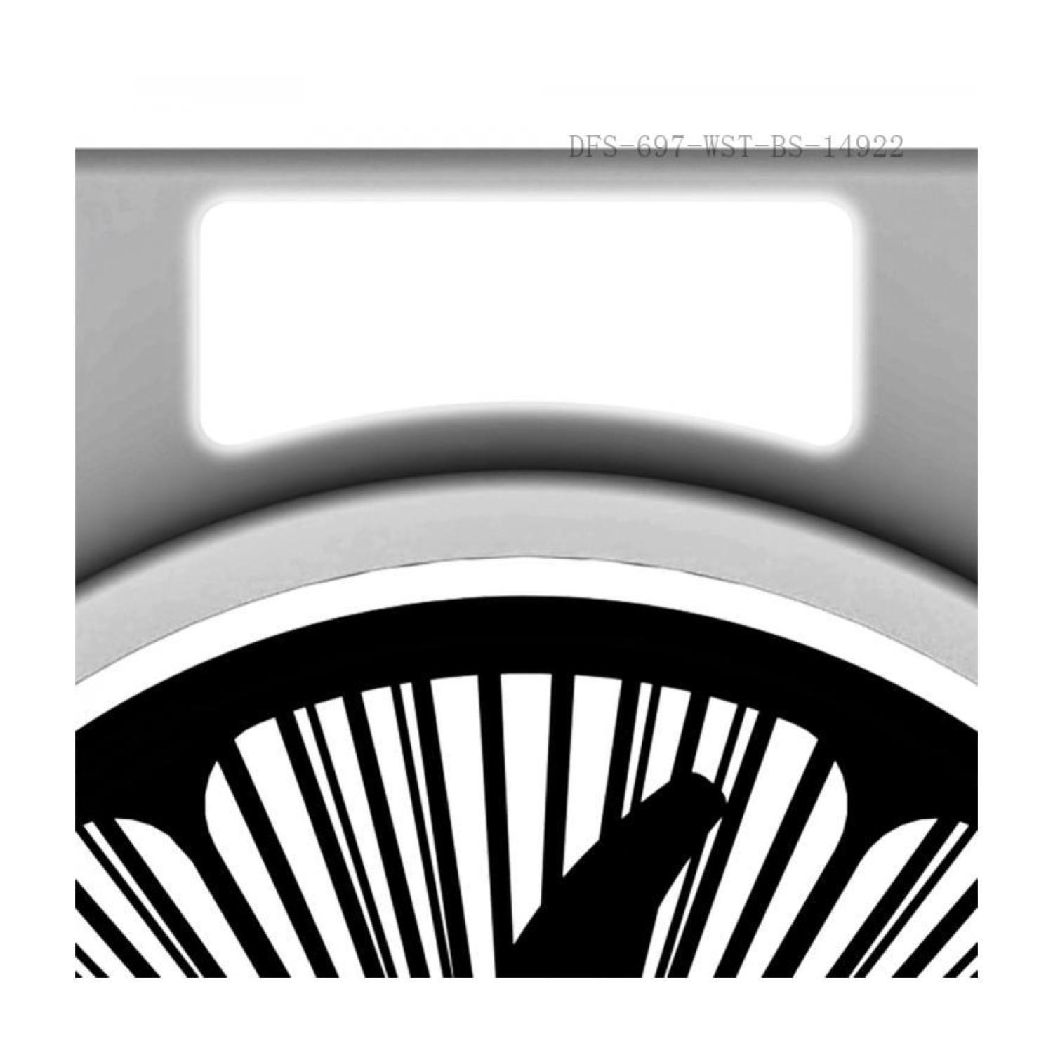 Ventilador De Mesa Recargable Luz LED 54x41cm ST-4057-2