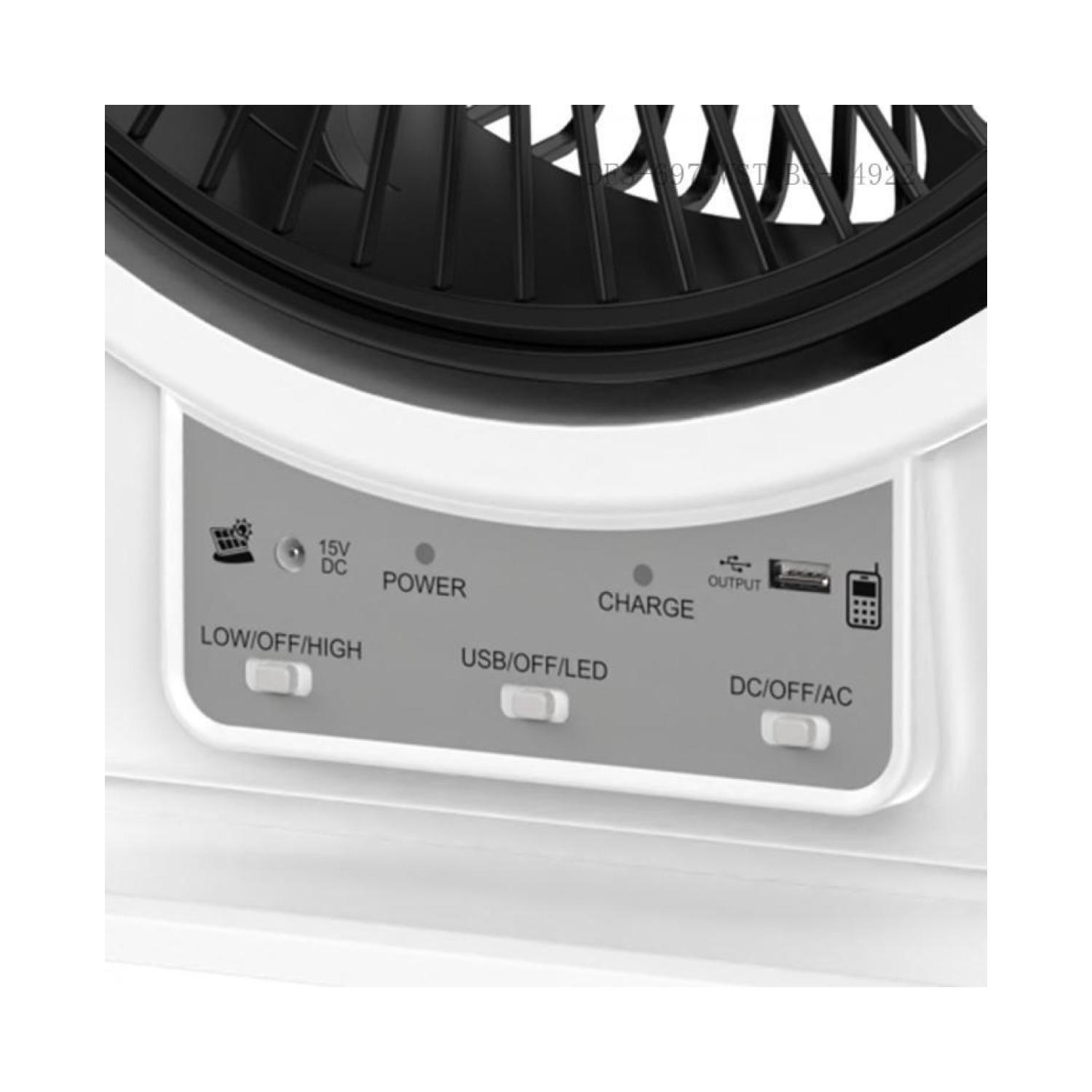 Ventilador De Mesa Recargable Luz LED 54x41cm ST-4057-3