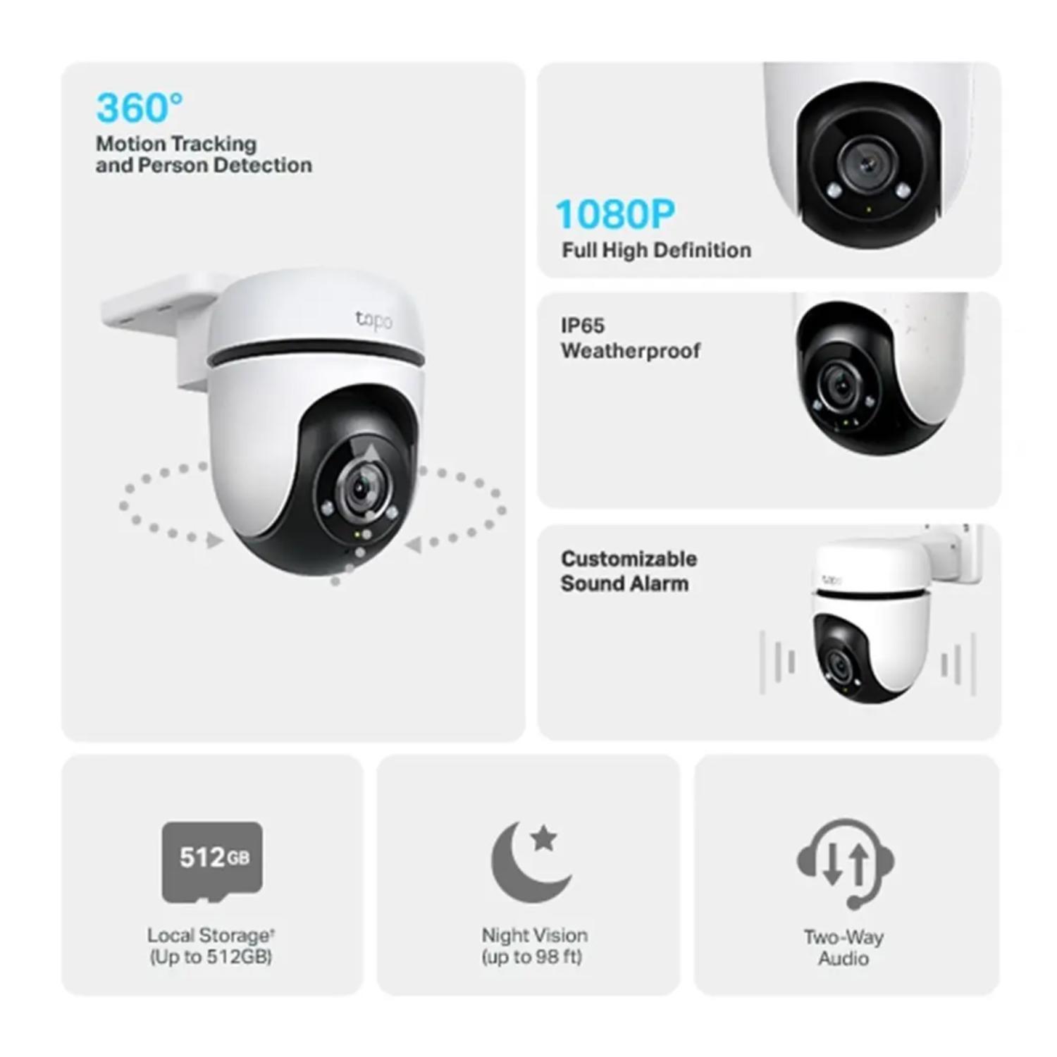 Camara De Seguridad WiFi De Exterior FHD VN C500-2