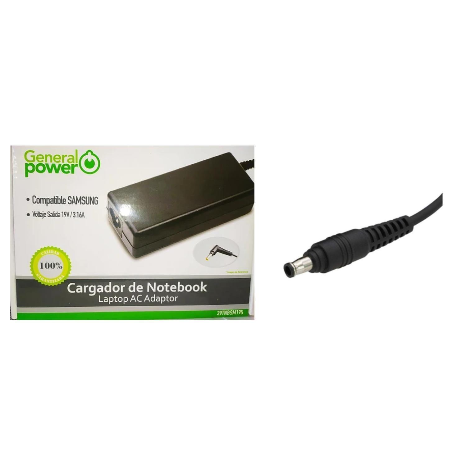 Cargador Alternativo Notebook Samsung 19V 3.16A General Power-1