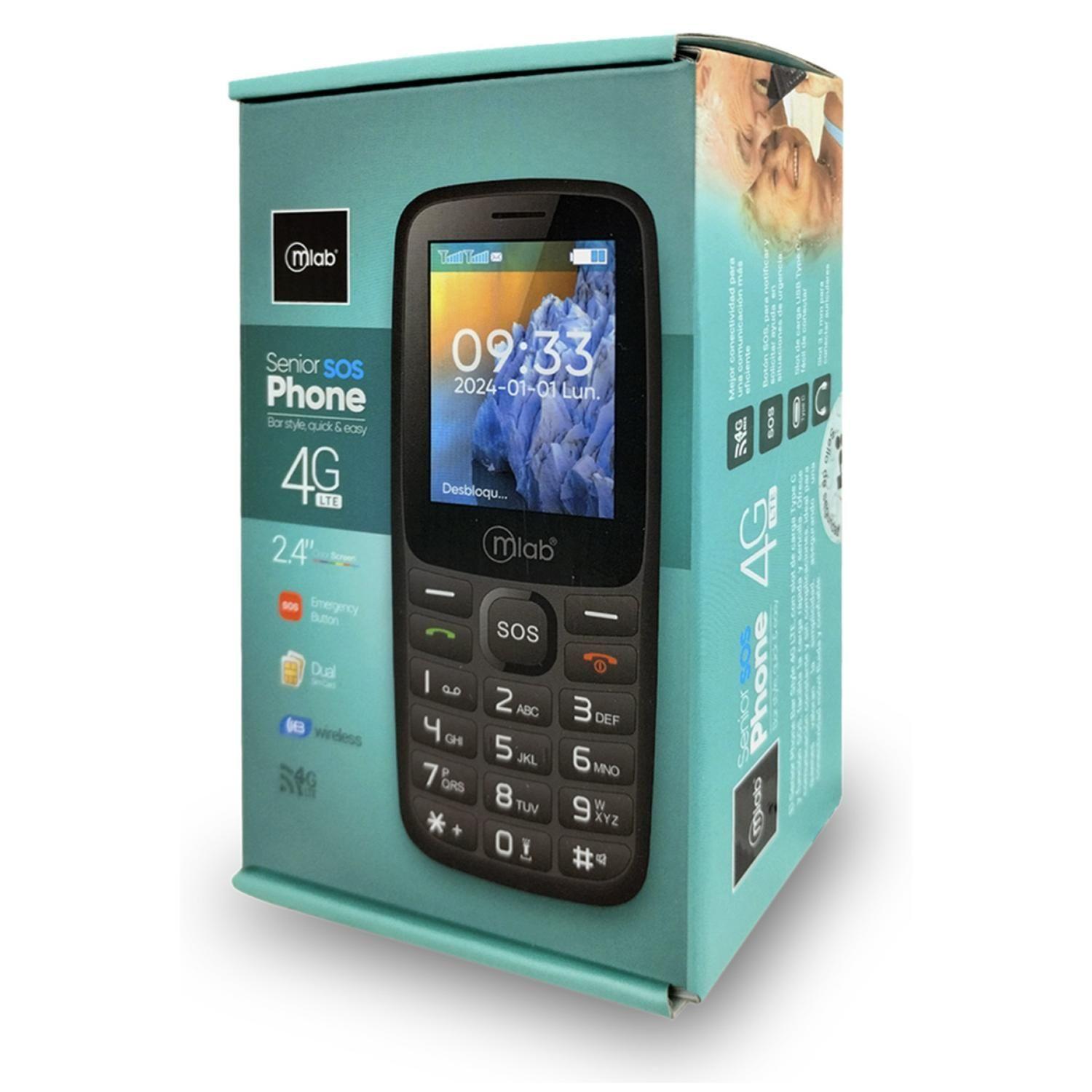Telefono Senior 4G LTE Digitos Grandes Negro 9387-5