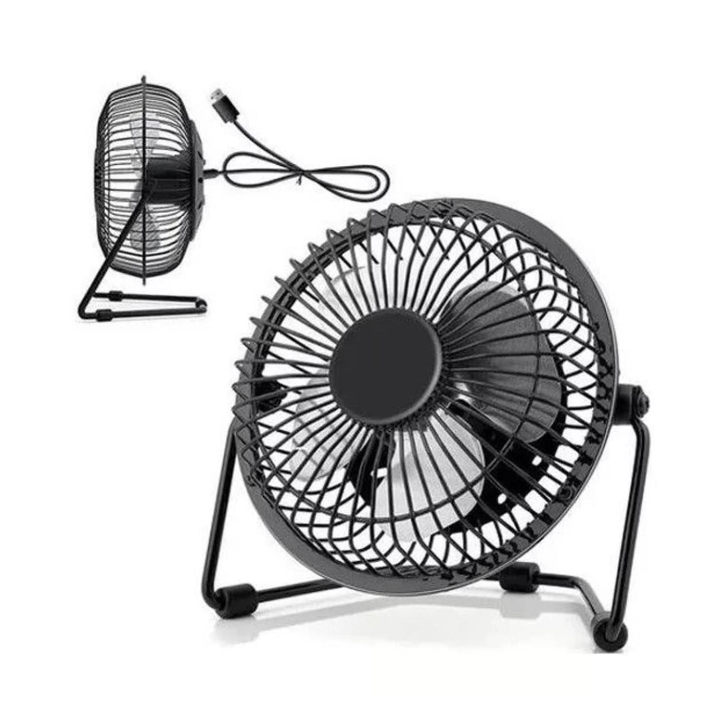 Mini Ventilador 6" De Mesa USB Negro-1