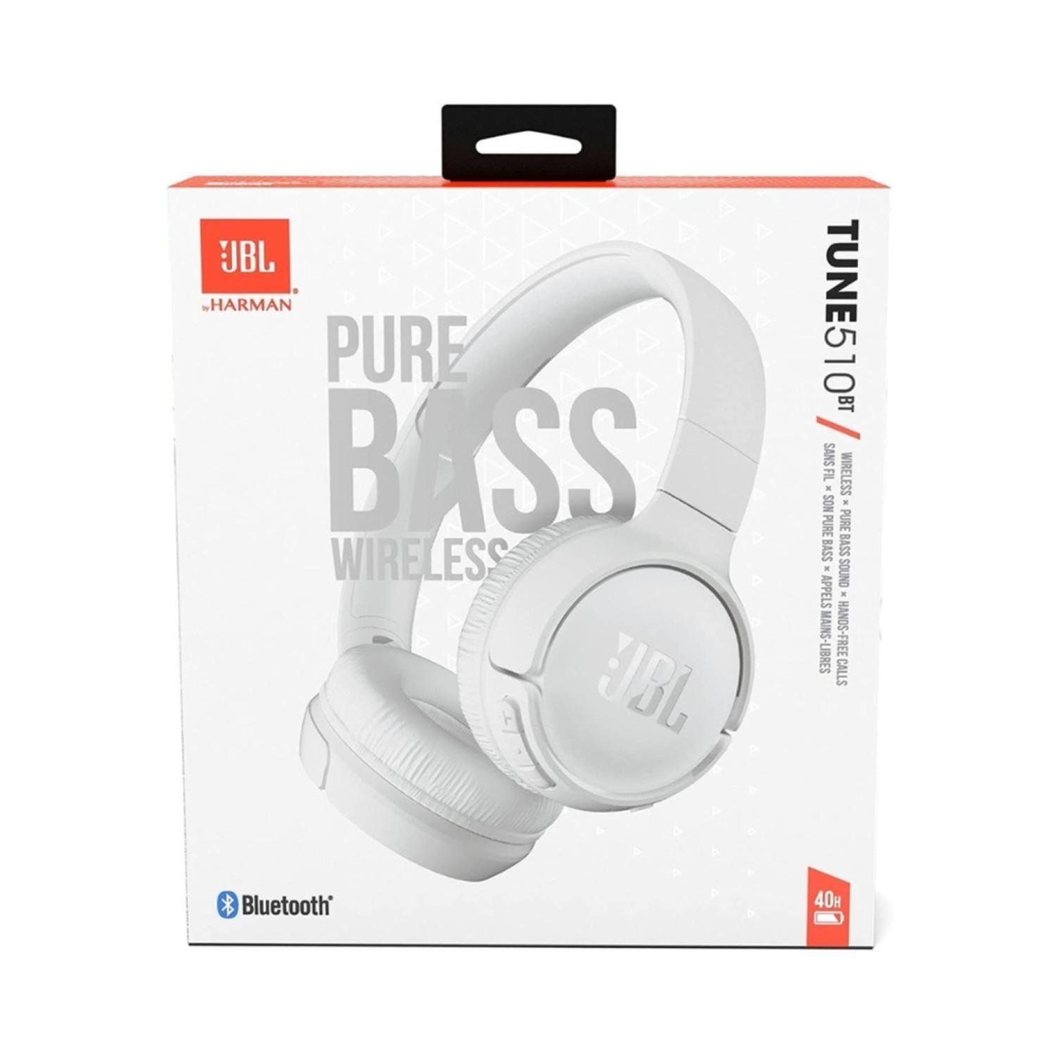 Audifonos Bluetooth Over Ear Plegables Blanco Tune 520BT JBL-4
