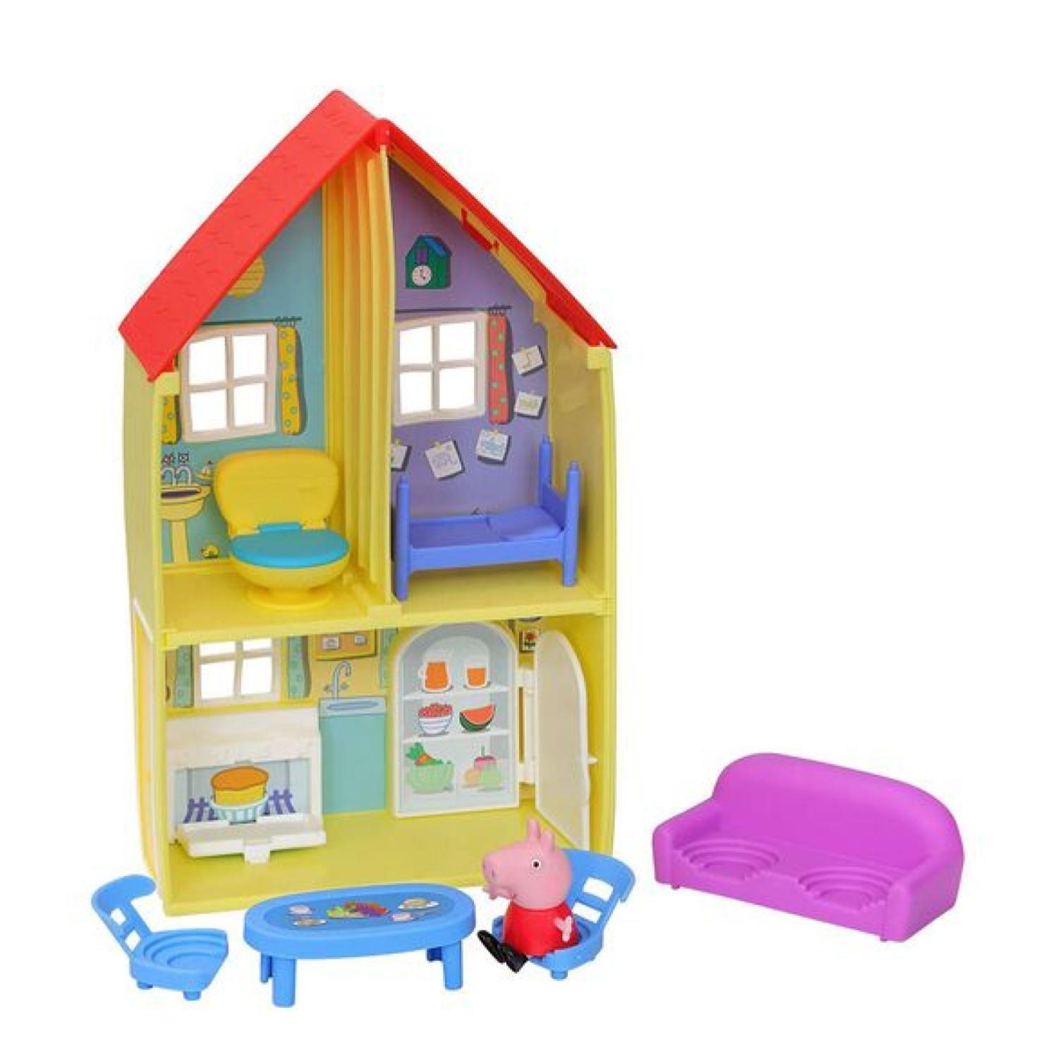Juguete Casa De Peppa Pig Con Accesorios Amarillo Hasbro-1