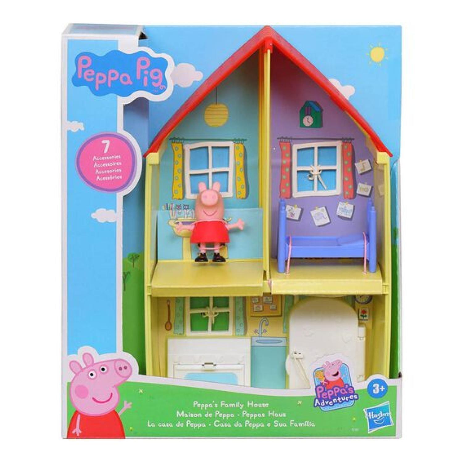 Juguete Casa De Peppa Pig Con Accesorios Amarillo Hasbro-0