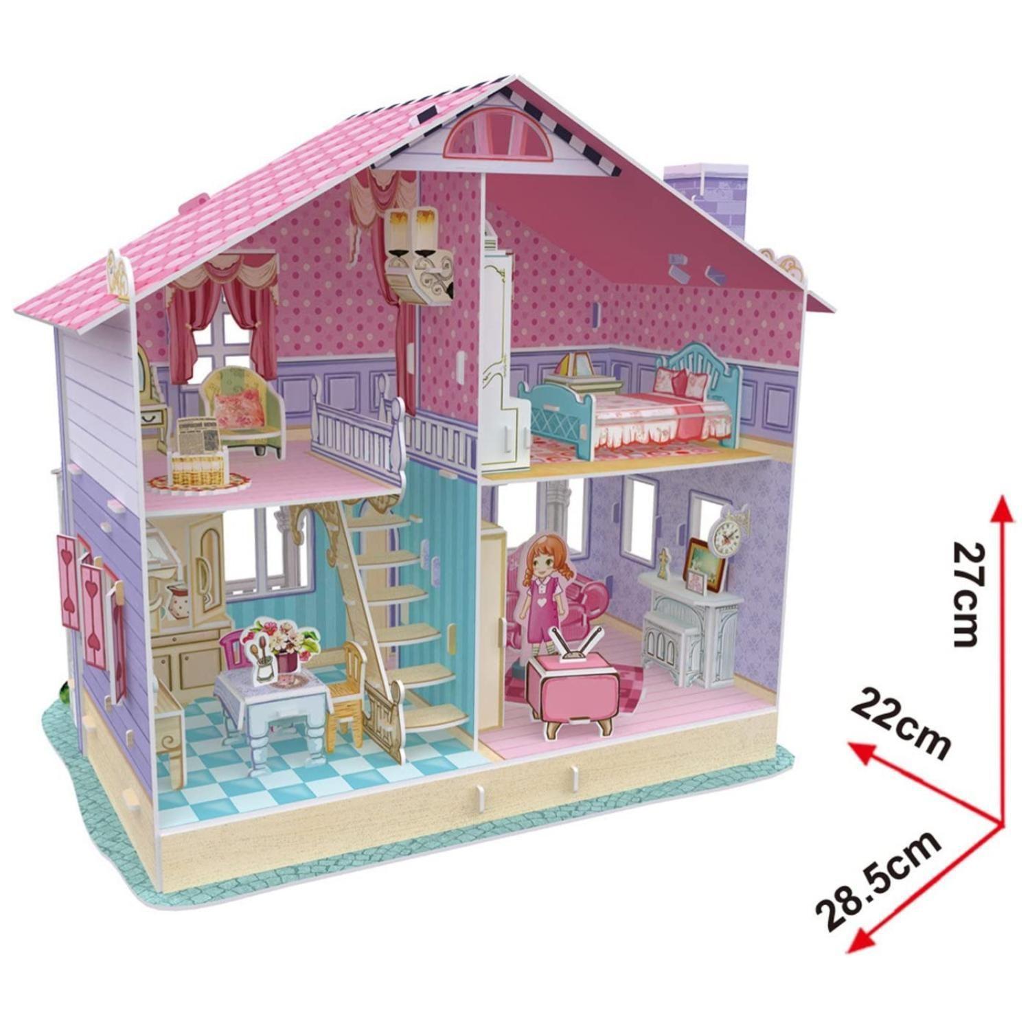 Juguete Casa De Muñecas Armable Puzzle 3D 93 Piezas-3