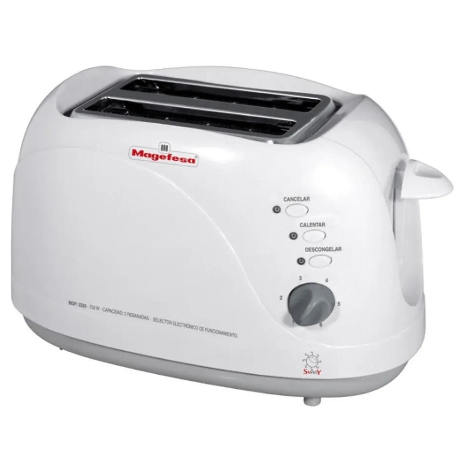 Tostador De Pan Electrico 750W 2 Panes mgf3335-1