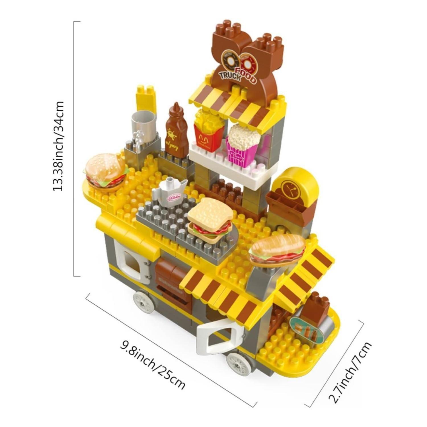 Juguete Carrito De Comidas En Bloques Y Figuras 117 Piezas-2