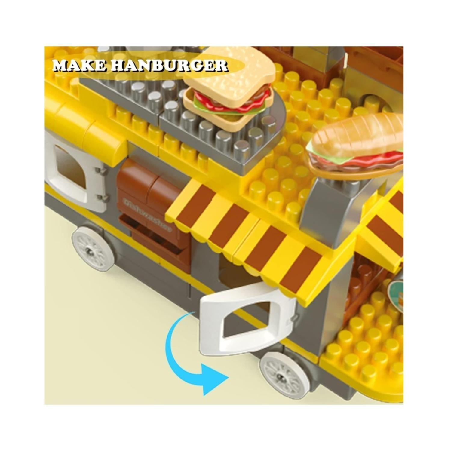 Juguete Carrito De Comidas En Bloques Y Figuras 117 Piezas-3