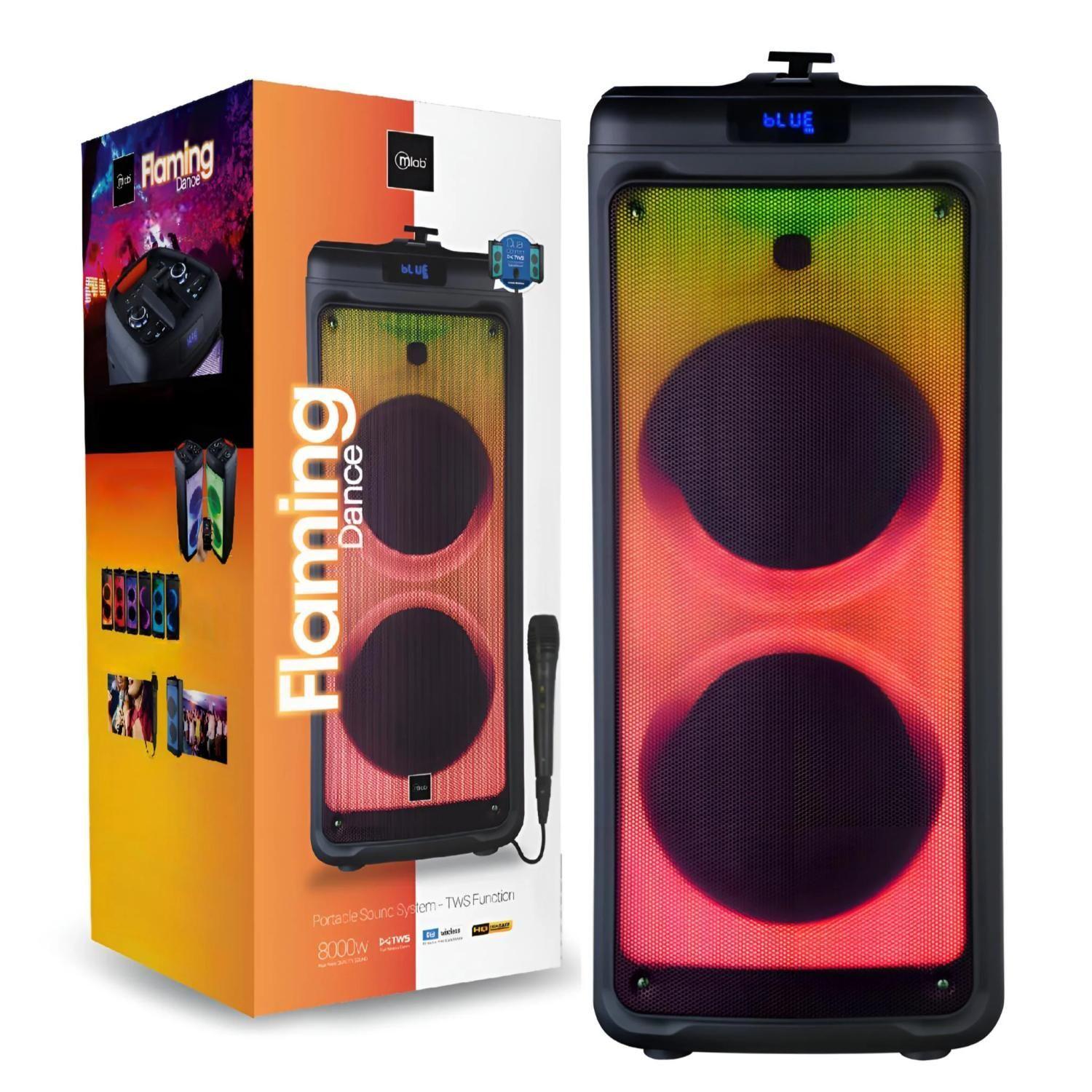 Parlante Bluetooth Karaoke RGB 8000W Flaming Dance-4