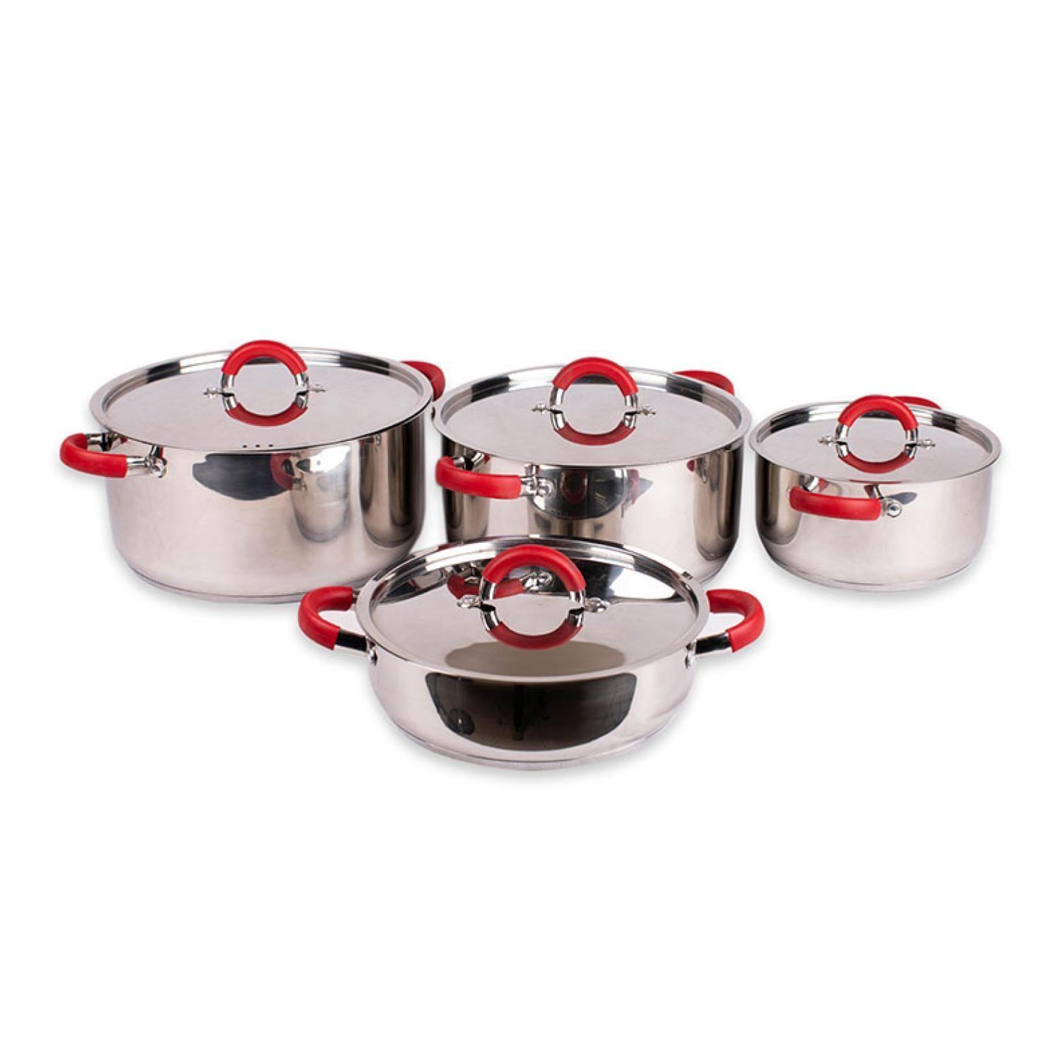 Set De Ollas Bateria De Cocina 8 Piezas Inoxidables Arte Andino-2