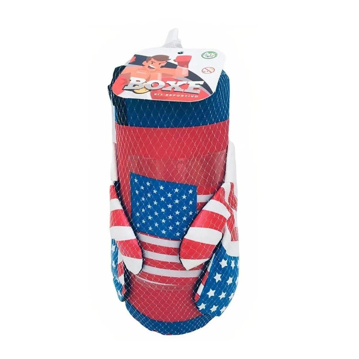 Juguete Guantes Y Saco De Box USA Infantil 33x14cm-4
