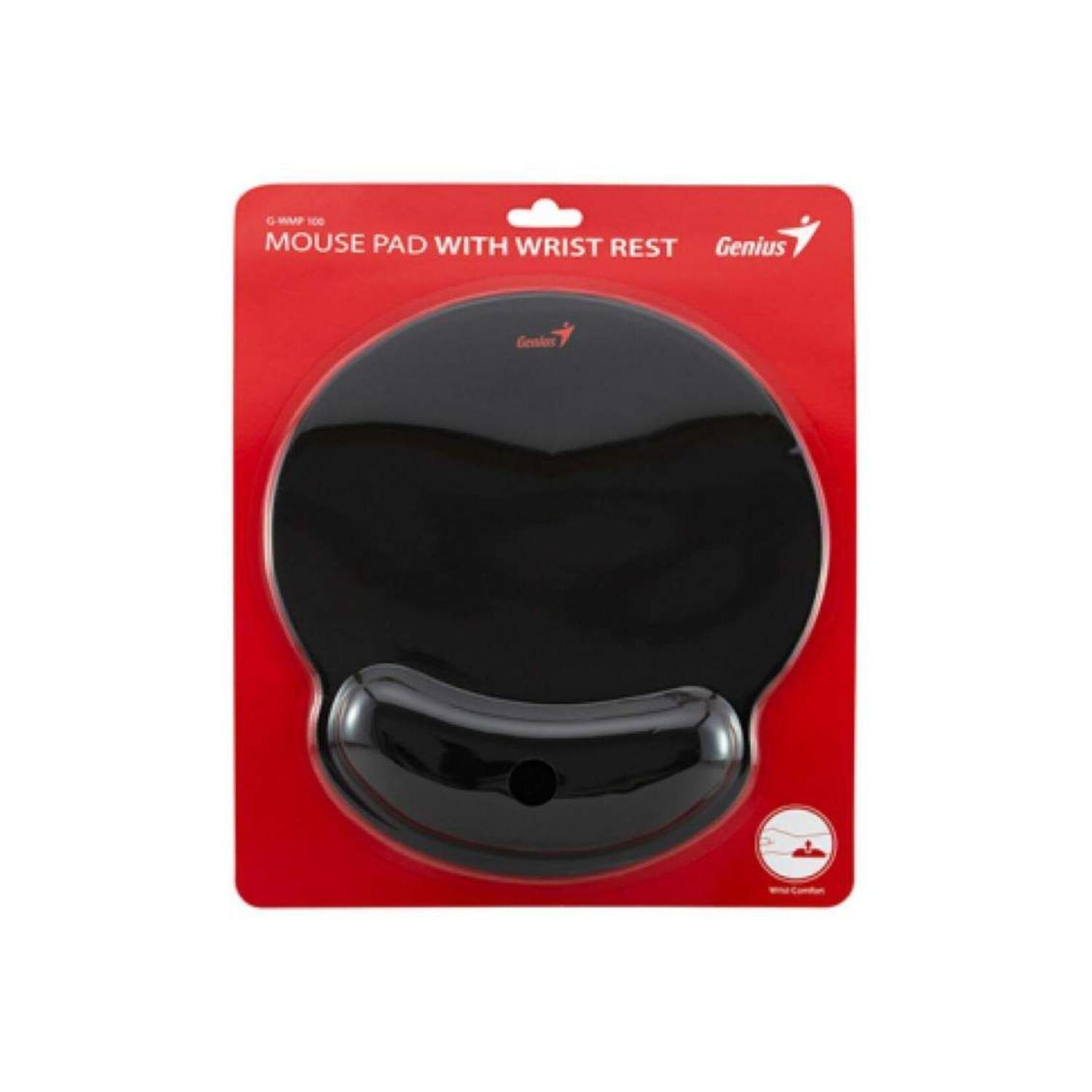 MousePad Redondo Ergonomico 25x23x2.5 Cm Negro Genius-2