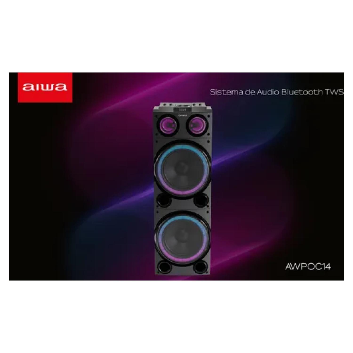 Parlante Karaoke Bluetooth USB 100W TWS AWPOC14-3