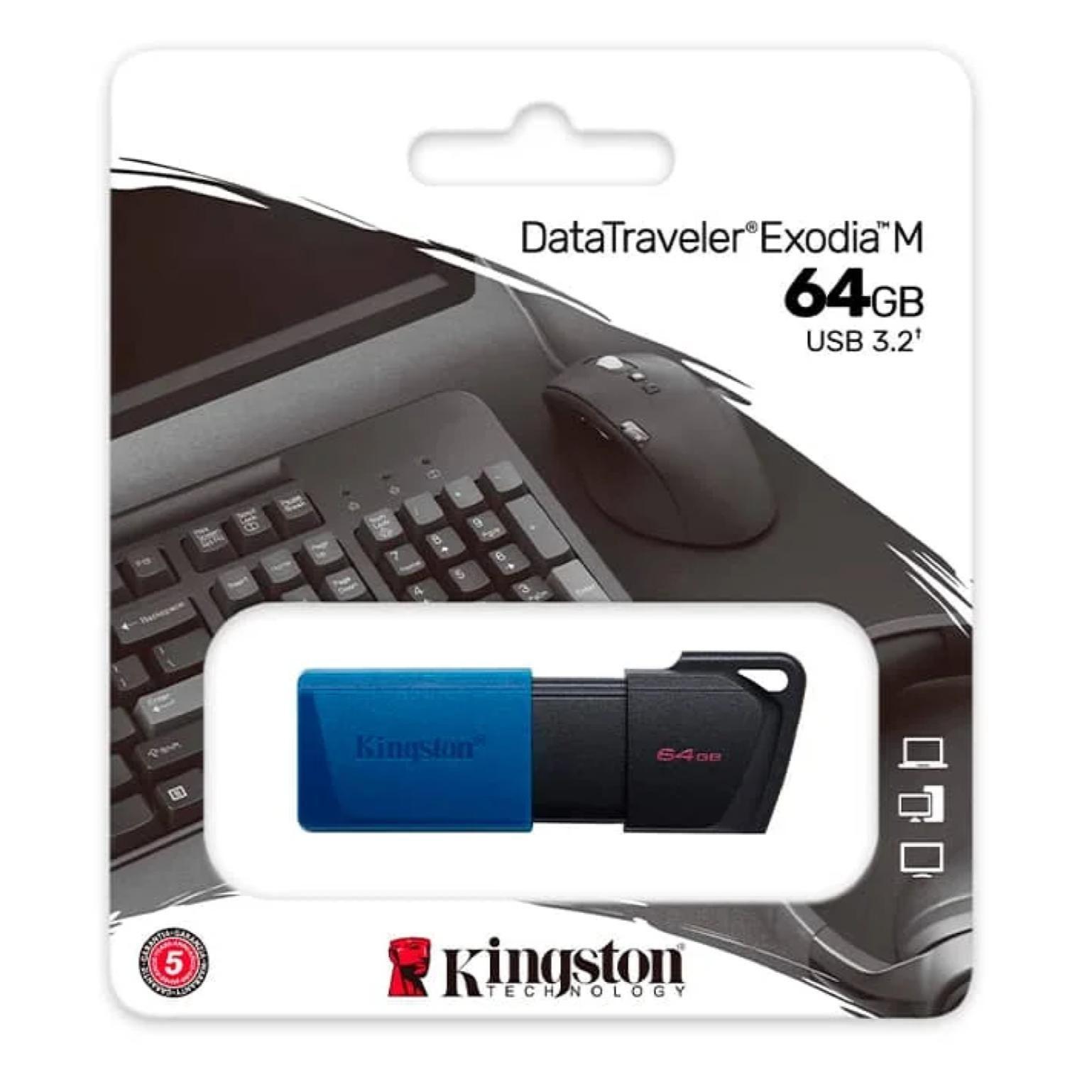Pendrive USB 3.2 64Gb Datatraveler Azul Exodia-2