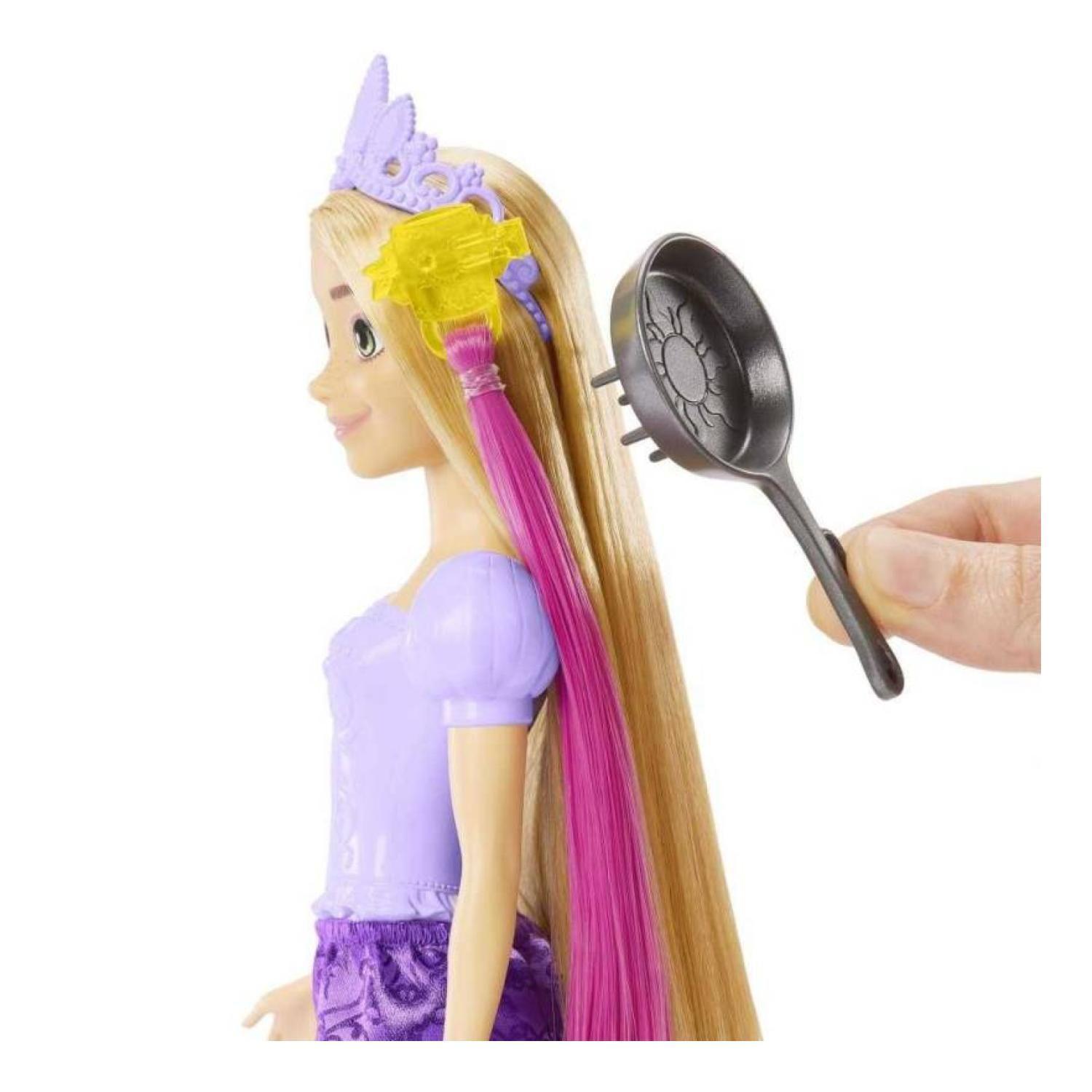 Juguete Figura De Accion Rapunzel Cabello Largo Y Accesorios-3