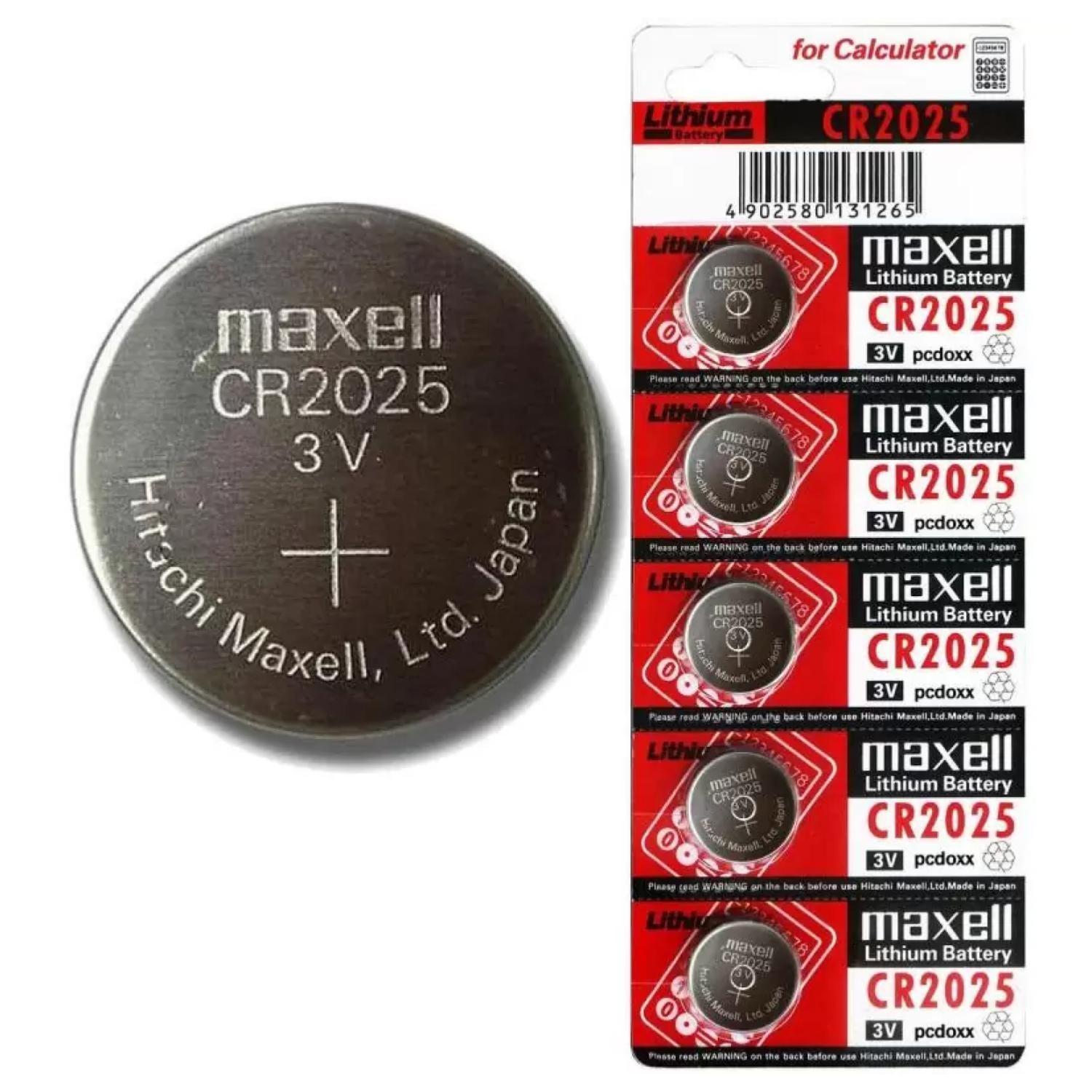 Pack 5 Pilas De Reloj CR2025 3V XC2025 Maxell-2