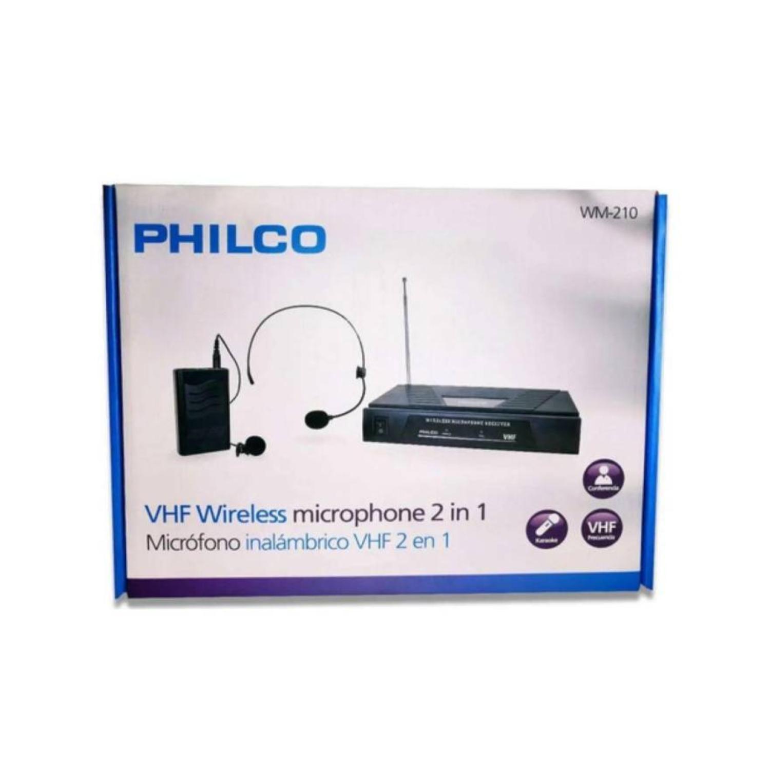 Kit De Microfono Inalambrico VHF 2 En 1 Cintillo Y Solapa Philco-3