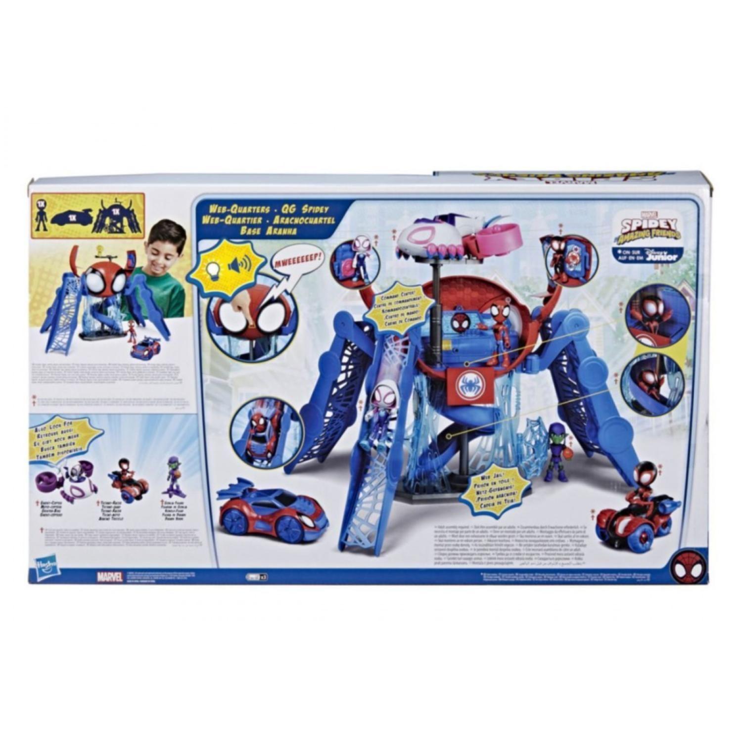 Juguete Spidey Aracnocuartel Spider Man Hasbro-4