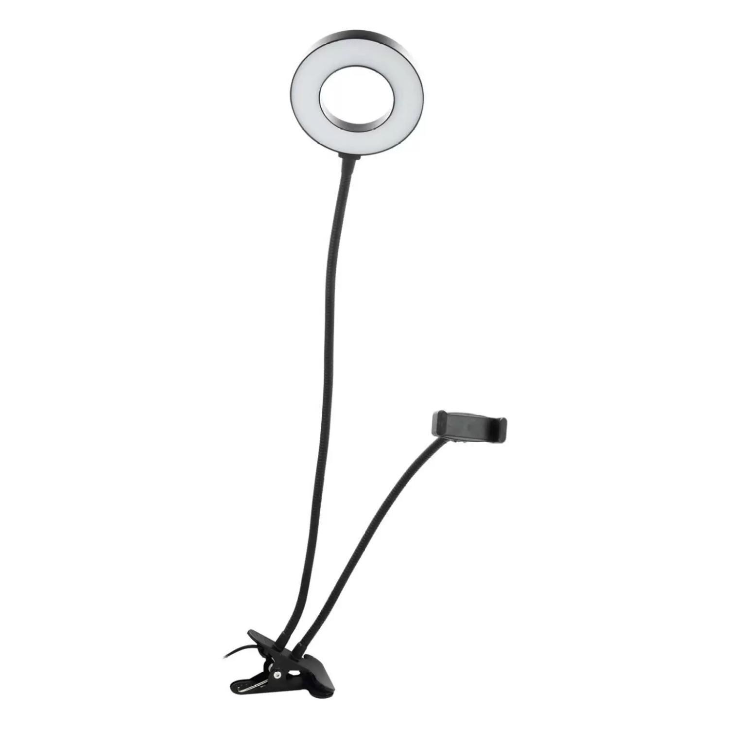 Soporte Tipo Clip Aro De Luz 4" Telefono Celular Phillco-3
