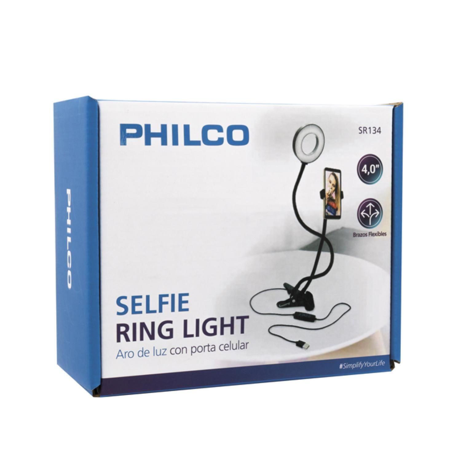 Soporte Tipo Clip Aro De Luz 4" Telefono Celular Phillco-5