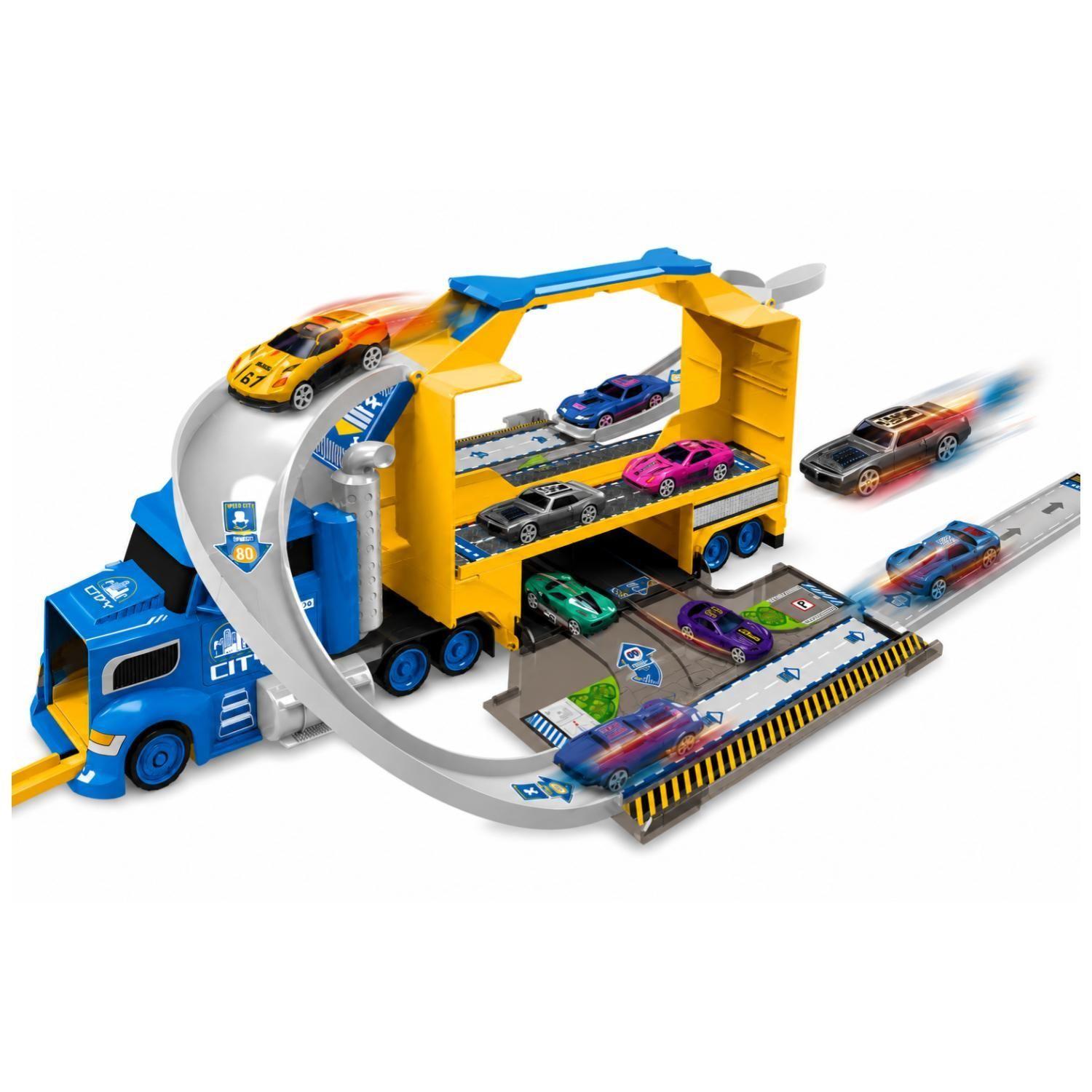Juguete Camion Transportador 2 En 1 Lanzador 15Pzas Infantil-1