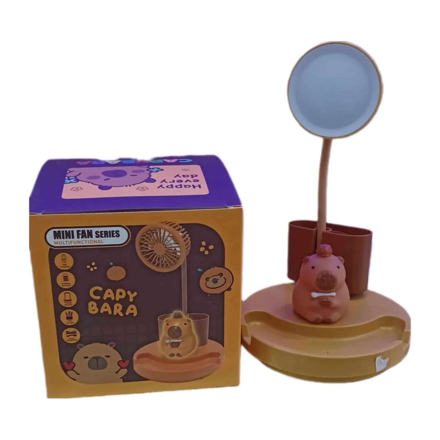 Mini Lampara Y Organizador De Escritorio USB Capibara-4