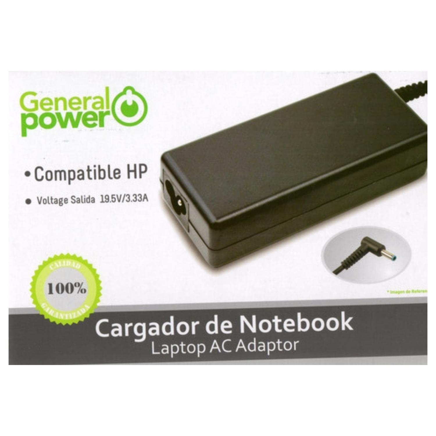 Cargador Alternativo Para Notebook HP Punta Azul 19.5V 3.33A General Power-2