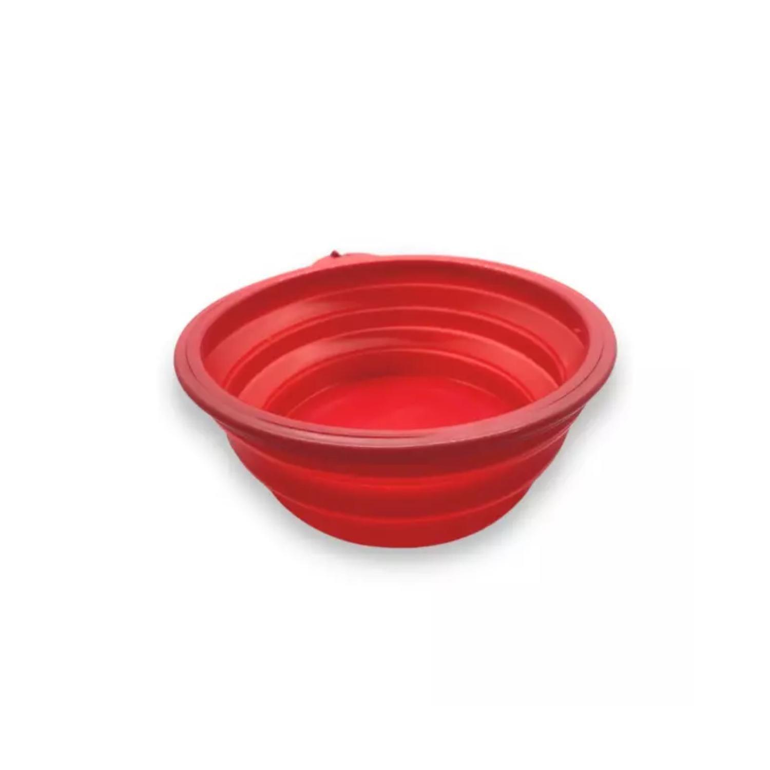 Plato Plegable De Comida Minnie Rojo Para Mascotas-2