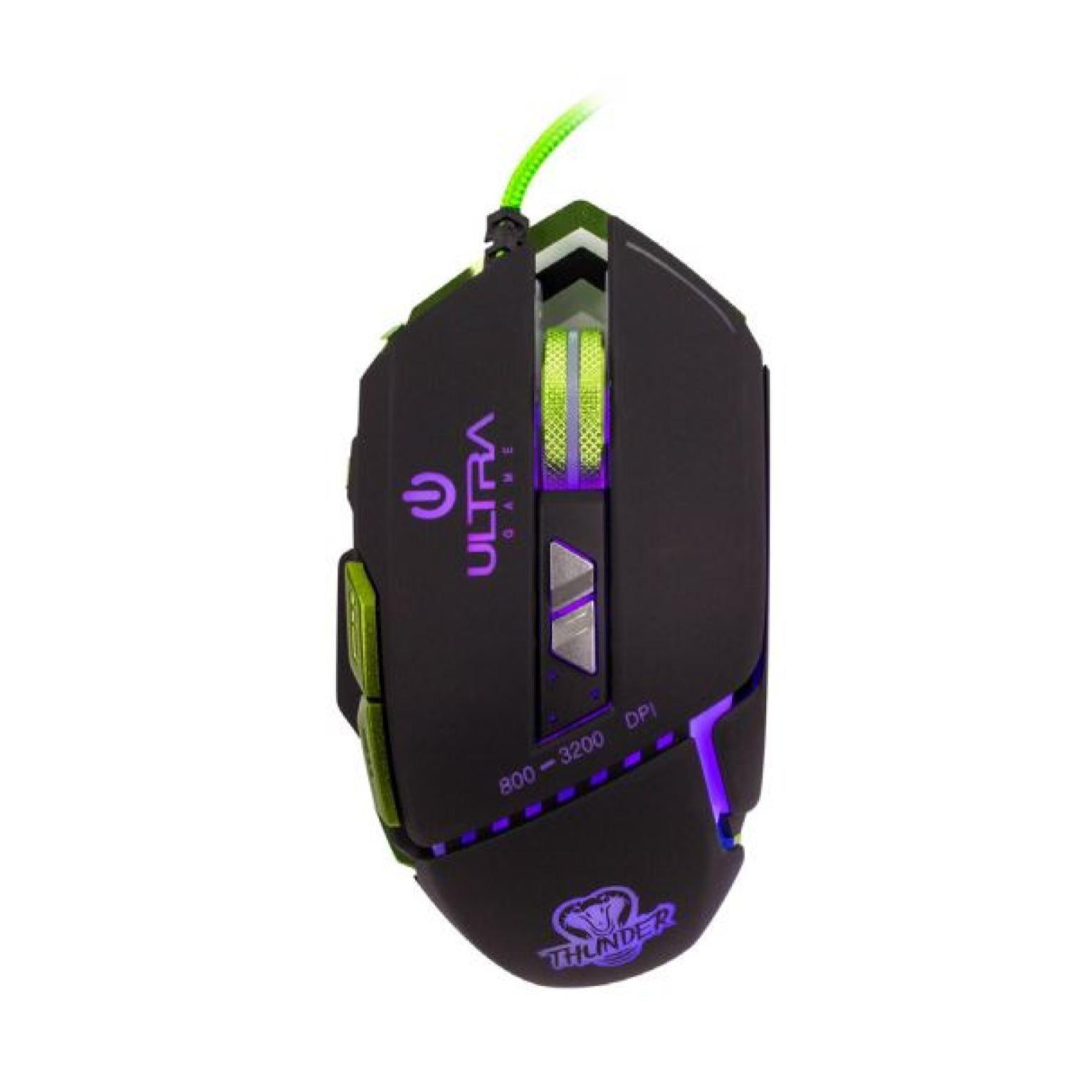 Mouse Gamer Alambrico USB Ergonomico 3200DPI RGB X16 Ultra-2